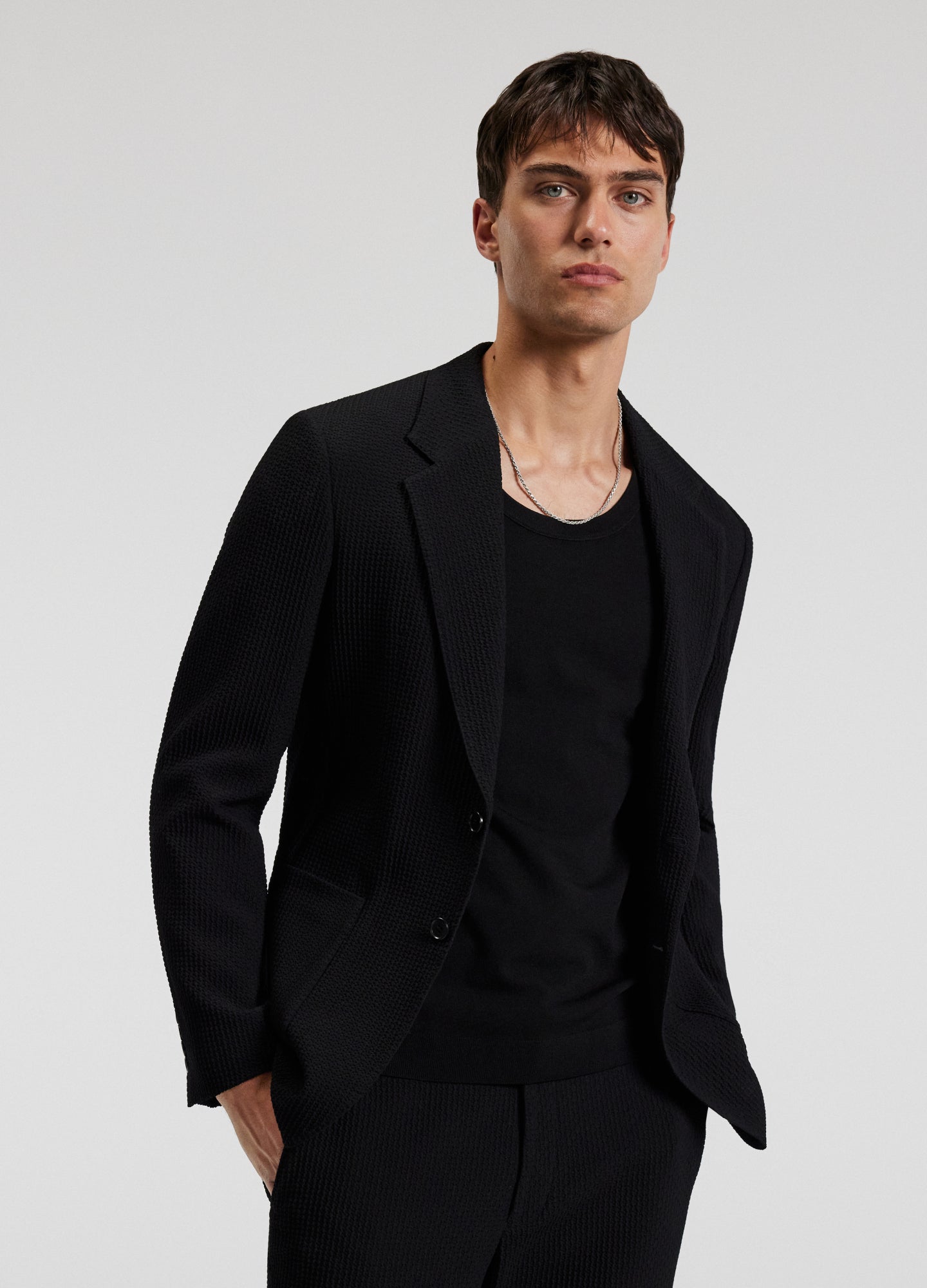 Rully Ashford Textured Blazer Black