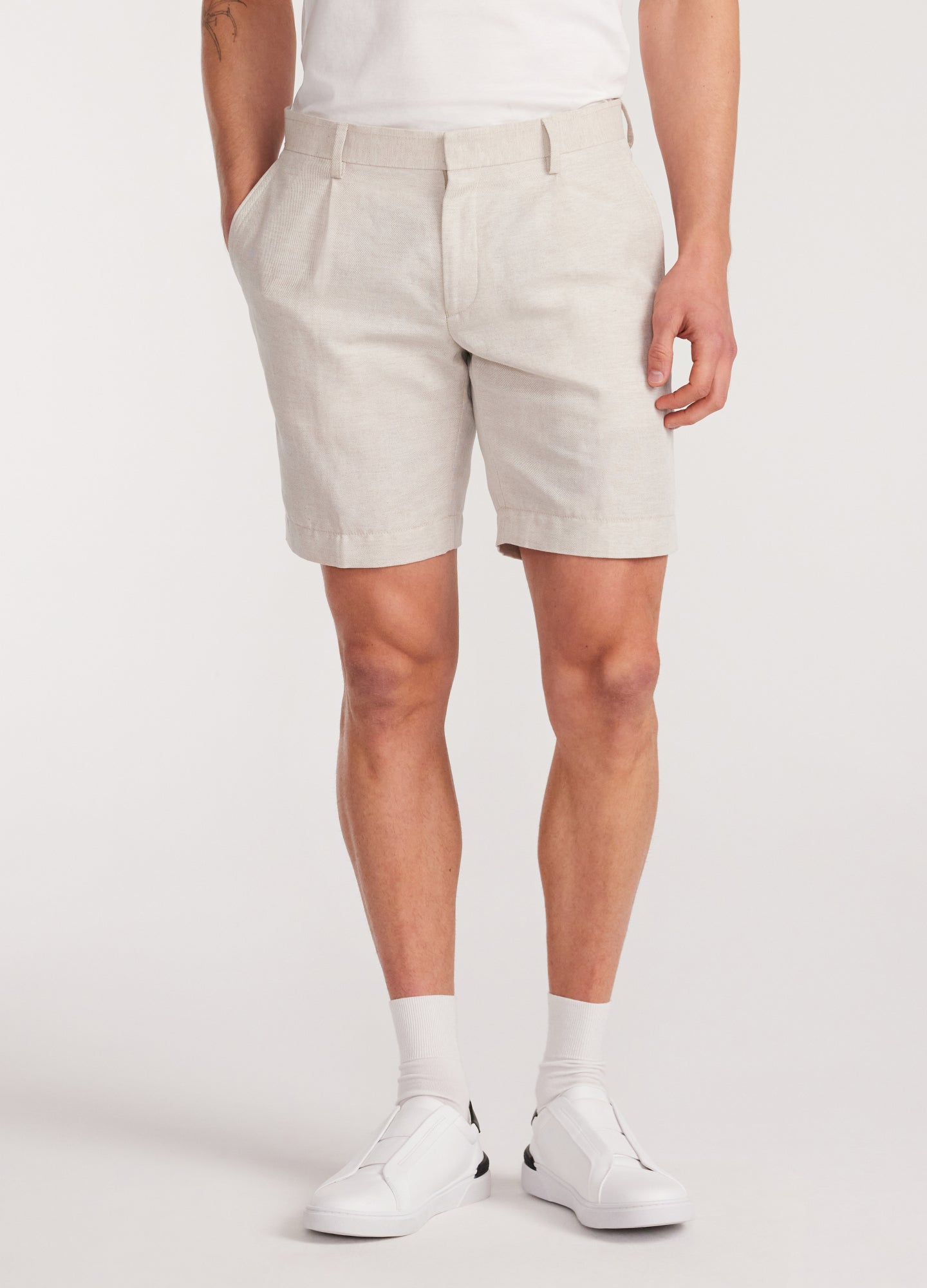 Rully Savile Twill Shorts Natural