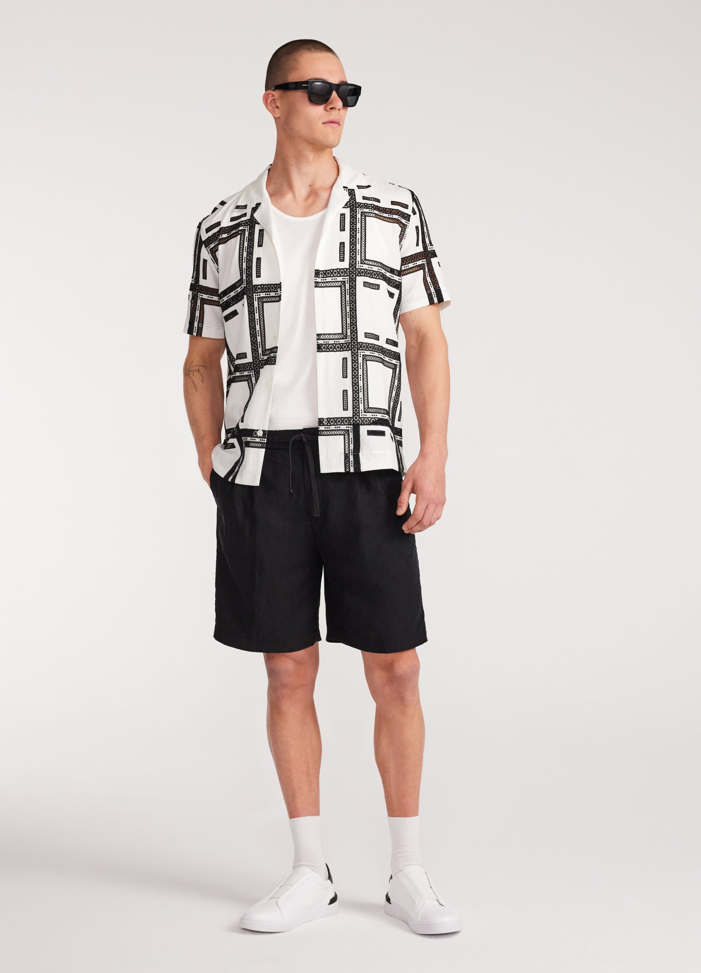 Rully Riviera Drawstring Shorts Black