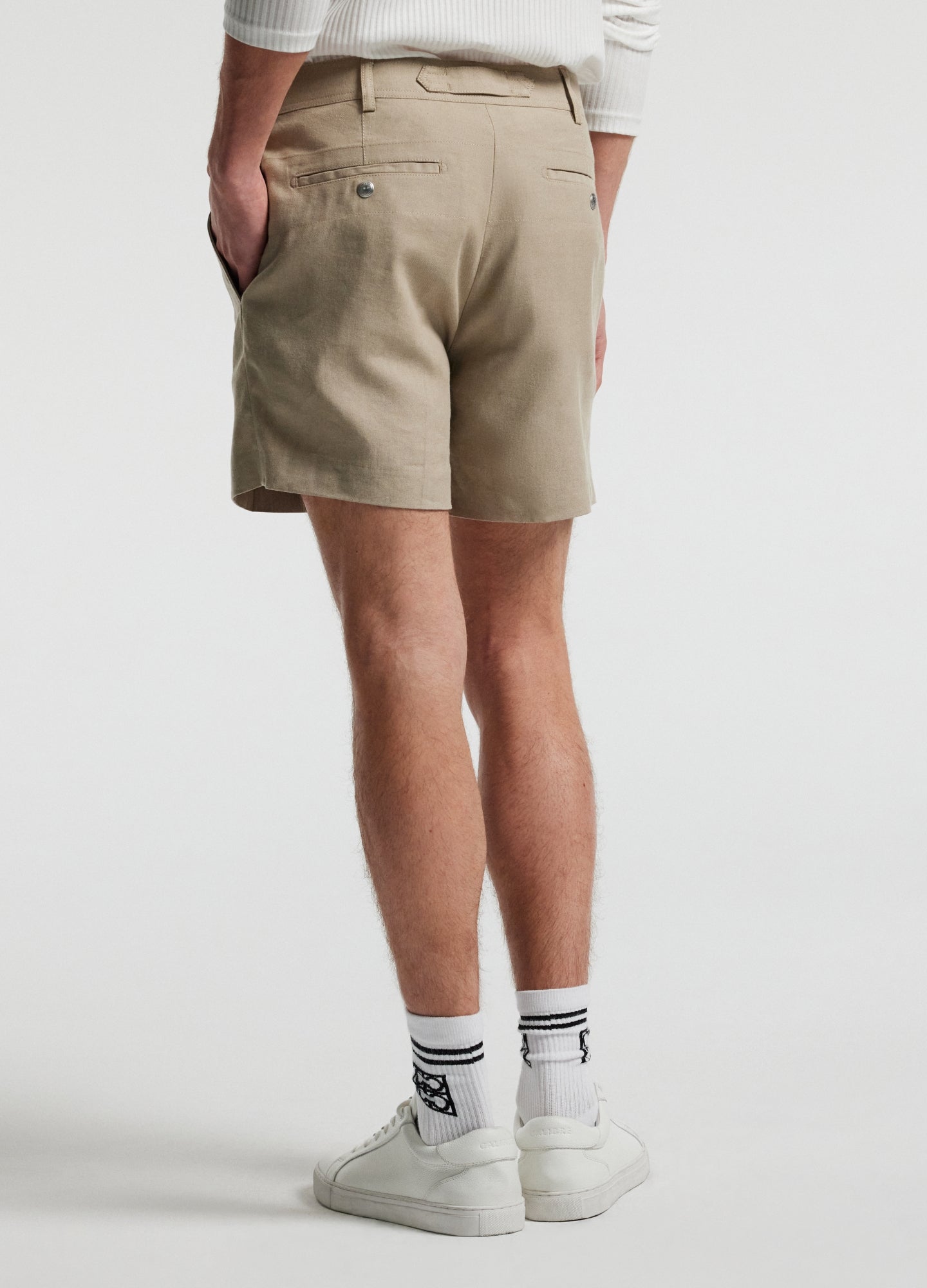 Rully Mayfair Linen Shorts Walnut