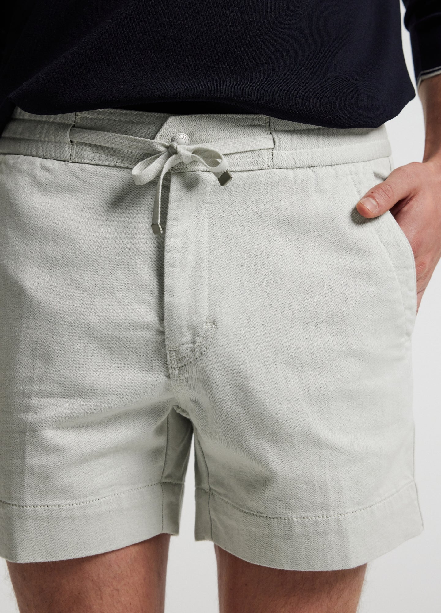 Rully Henley Cotton Shorts Sand