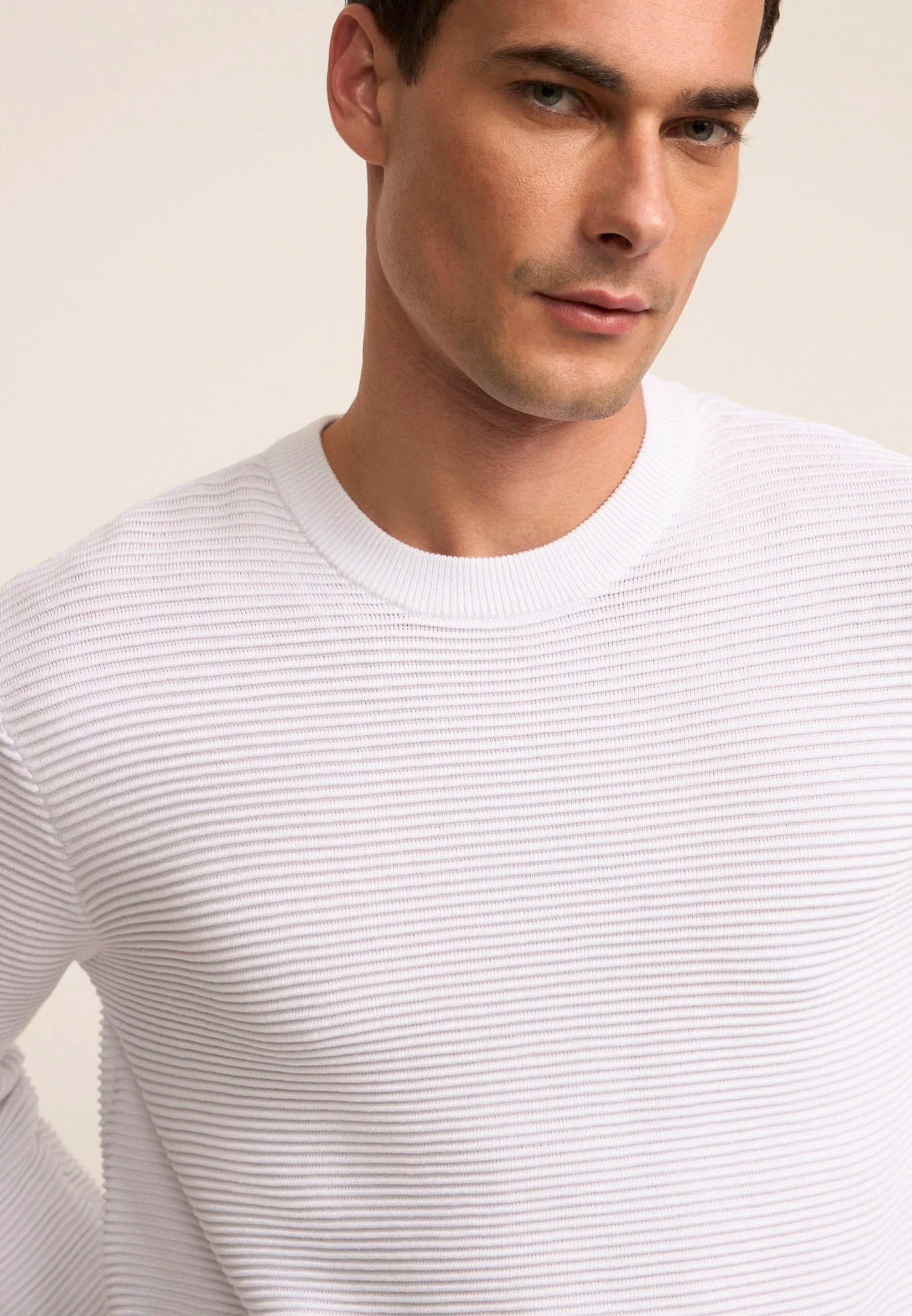 Rully Battersea Ribbed Sweater White