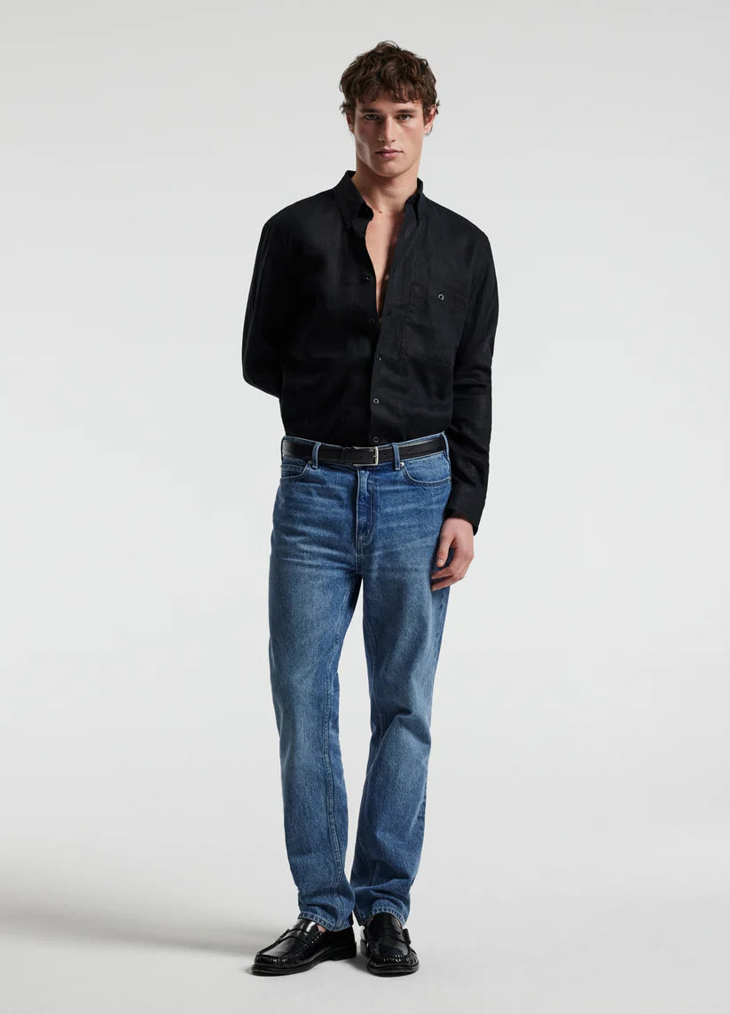 Rully Henley Washed Linen Shirt