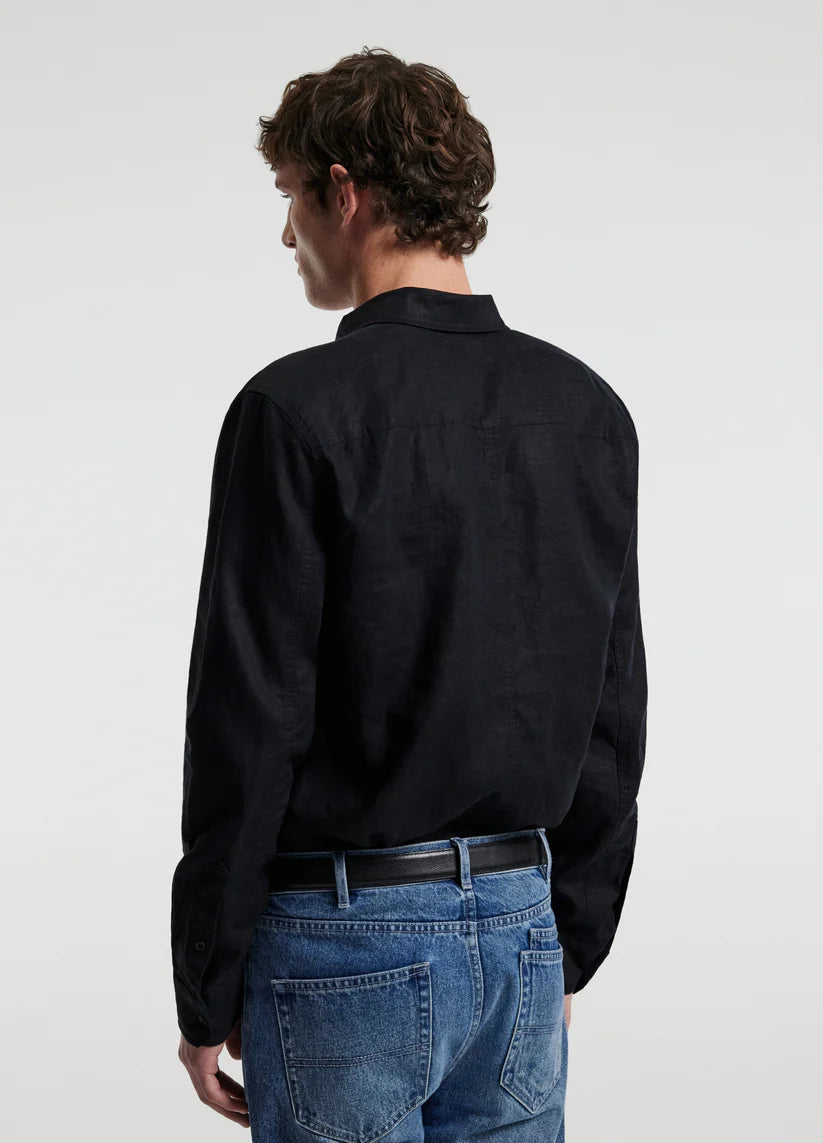 Rully Henley Washed Linen Shirt