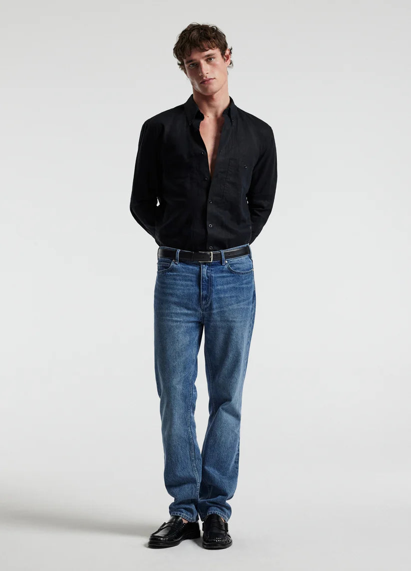 Rully Henley Washed Linen Shirt