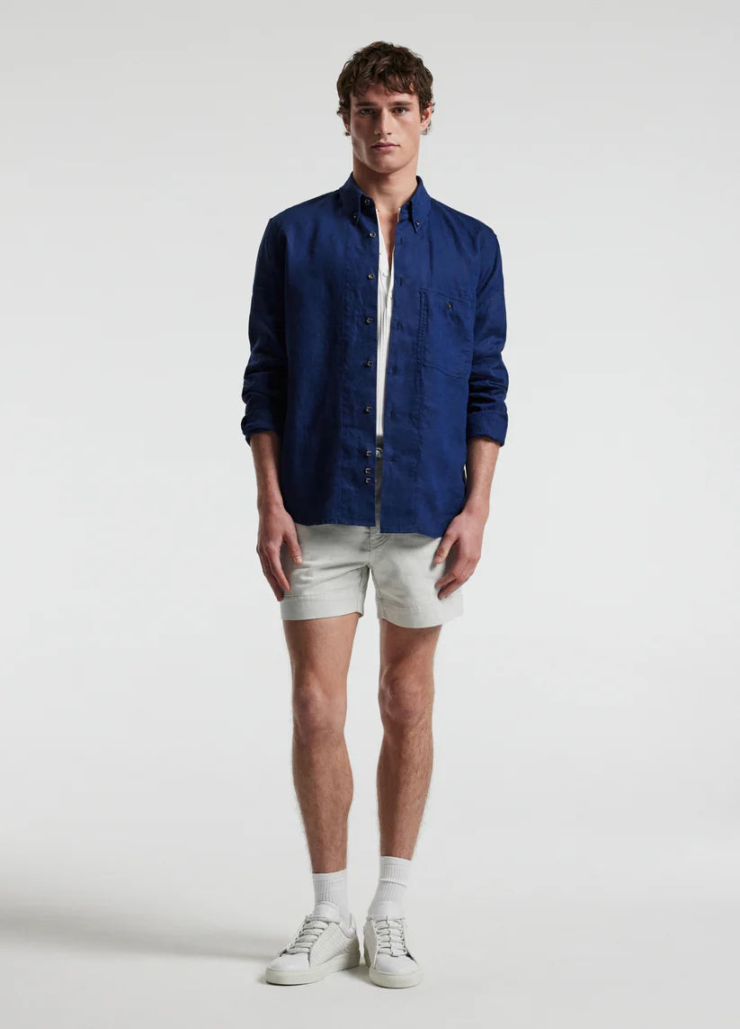 Rully Henley Washed Linen Shirt
