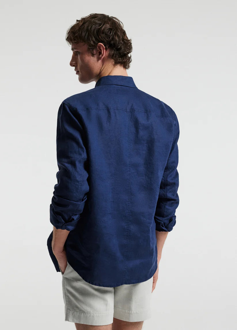 Rully Henley Washed Linen Shirt