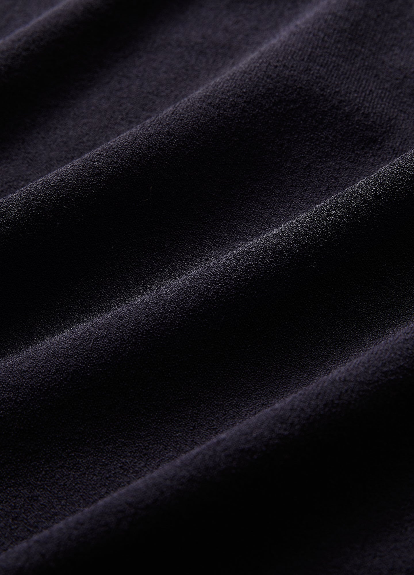 Rully Rib Collar Tech Knit Polo Navy Dark