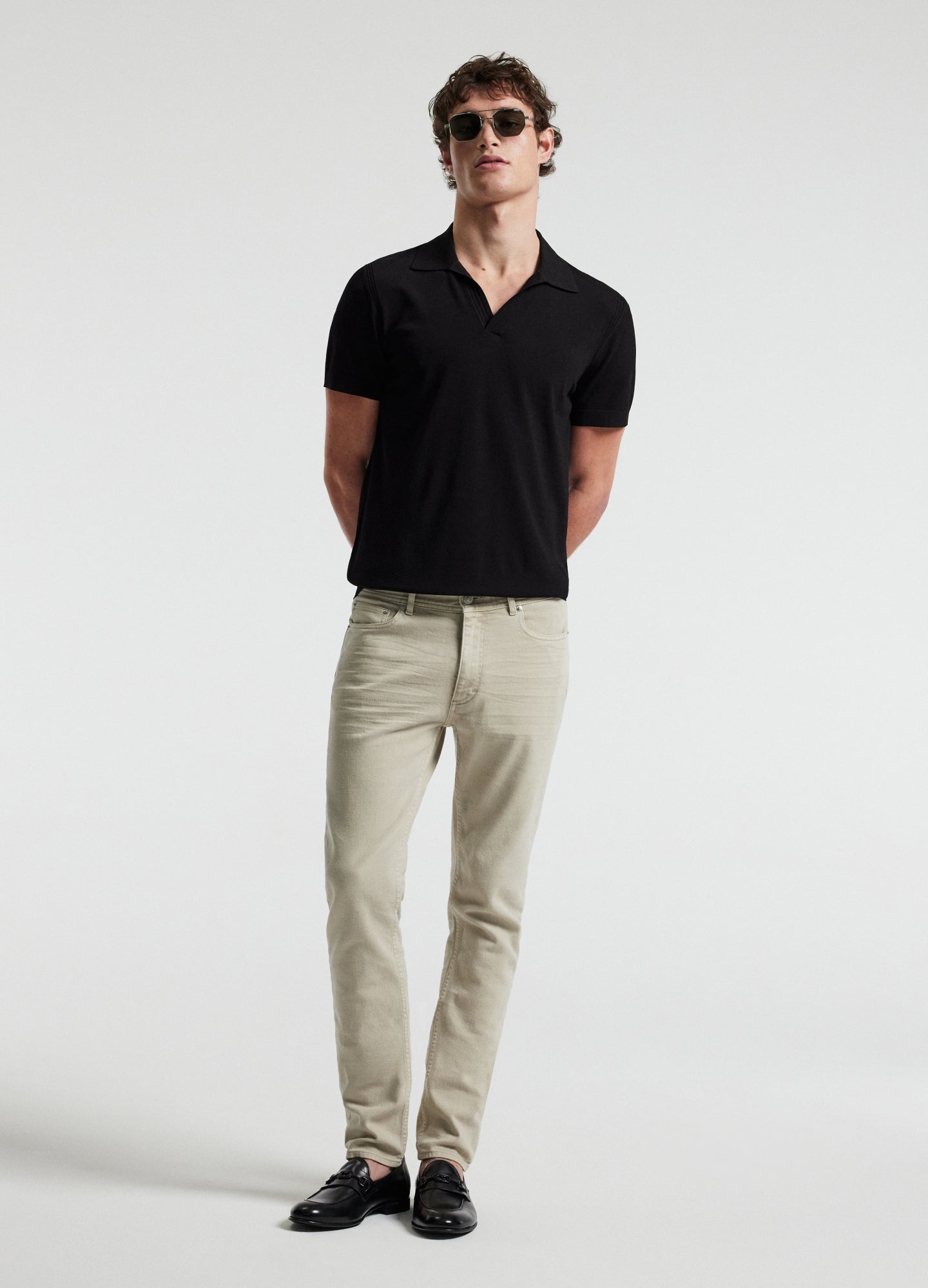 Rully Tech Shoulder Trim Polo Black