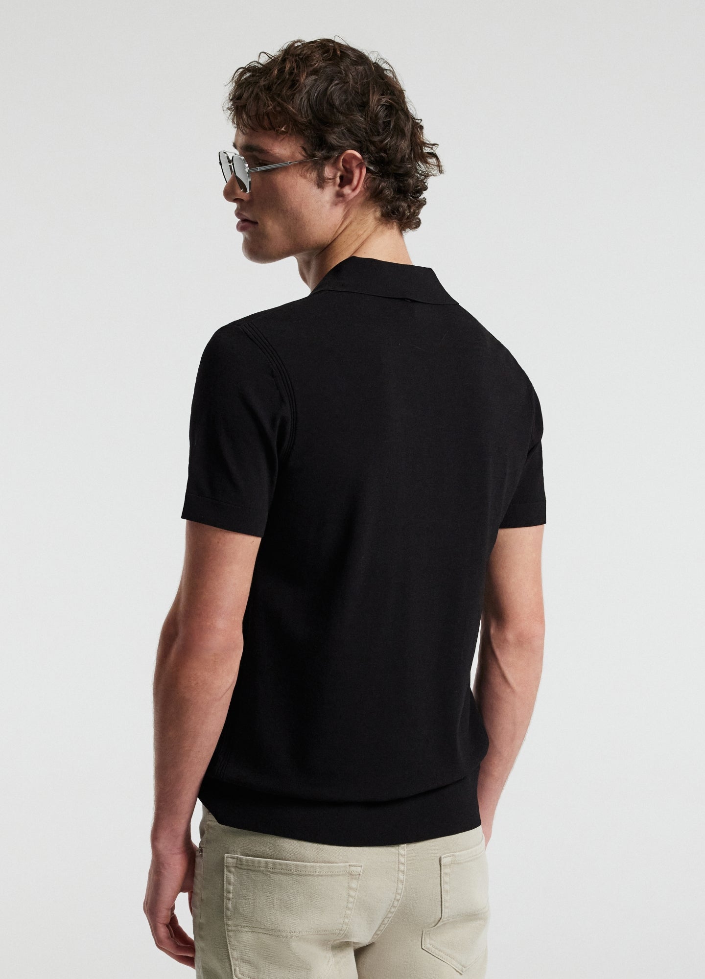 Rully Tech Shoulder Trim Polo Black