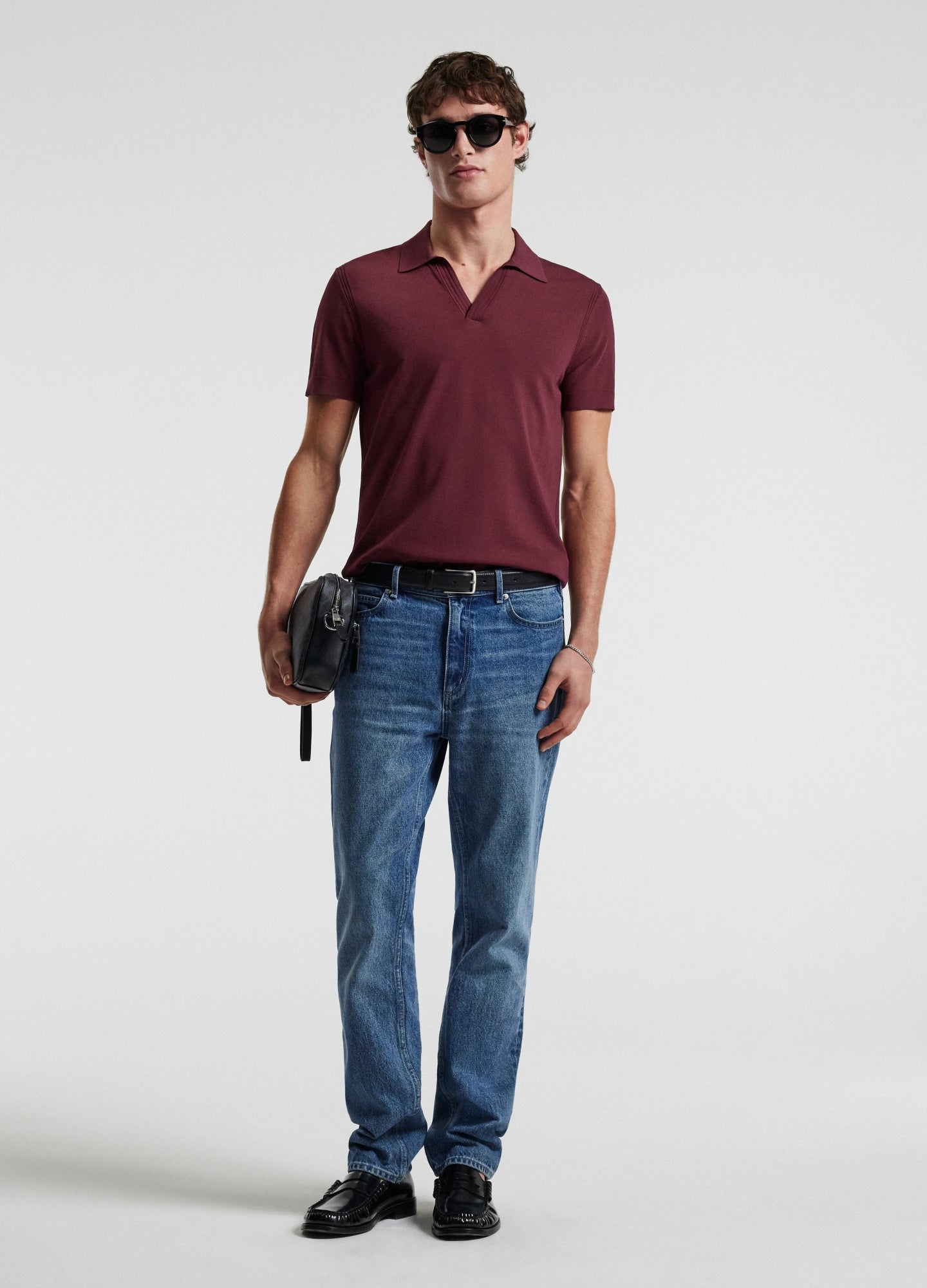 Rully Tech Shoulder Trim Polo Wine