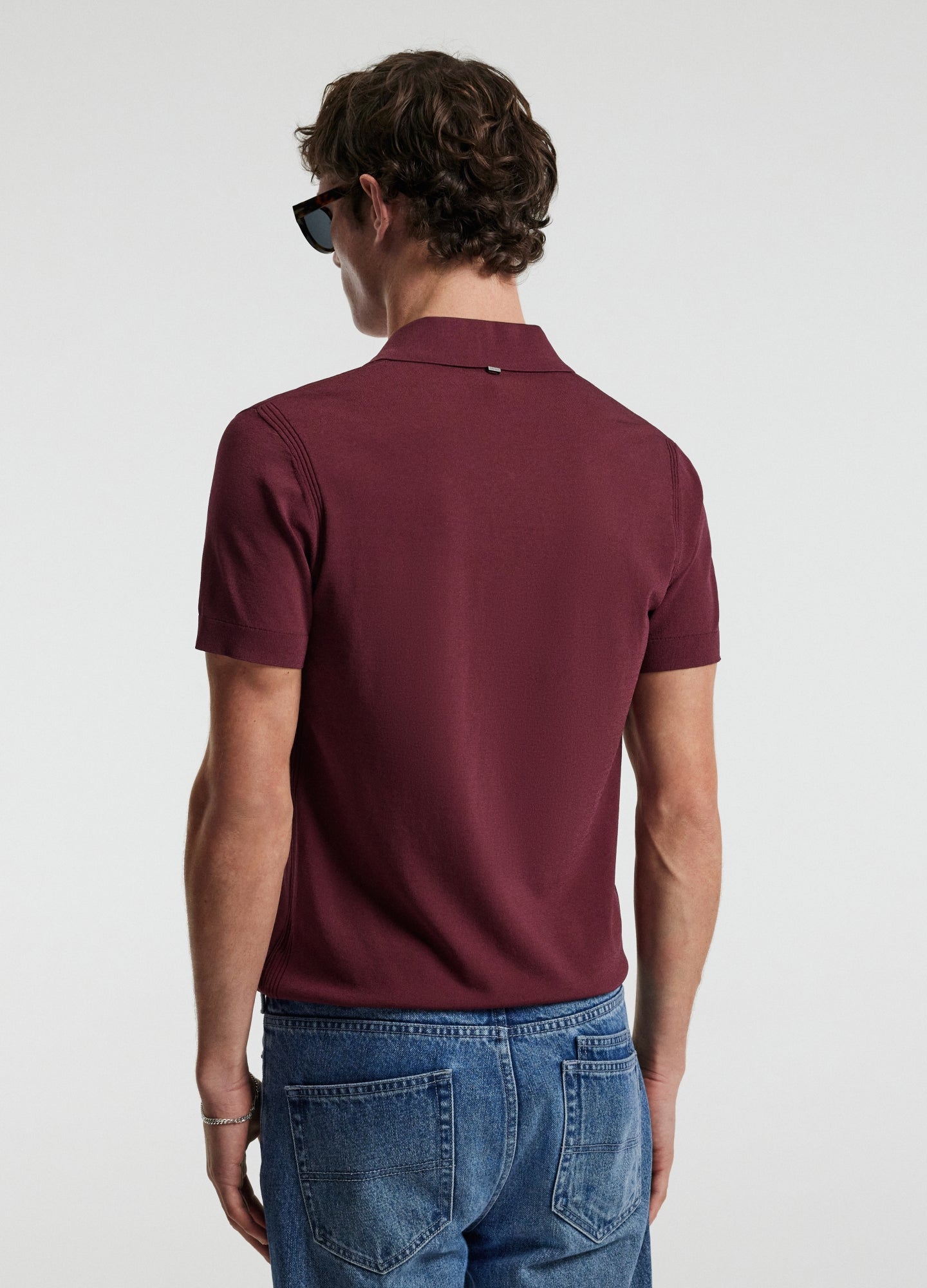 Rully Tech Shoulder Trim Polo Wine