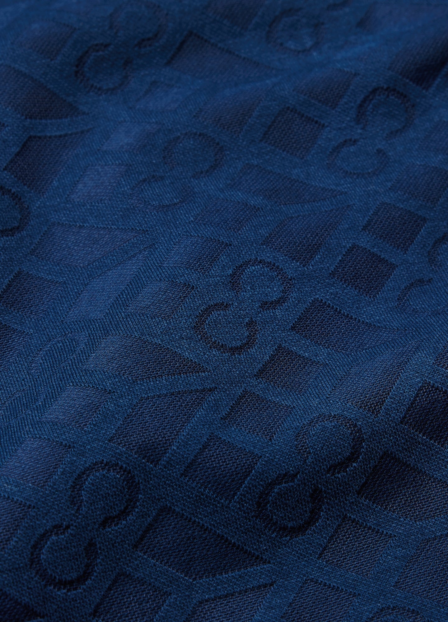 Rully Solid Monogram Polo Blue