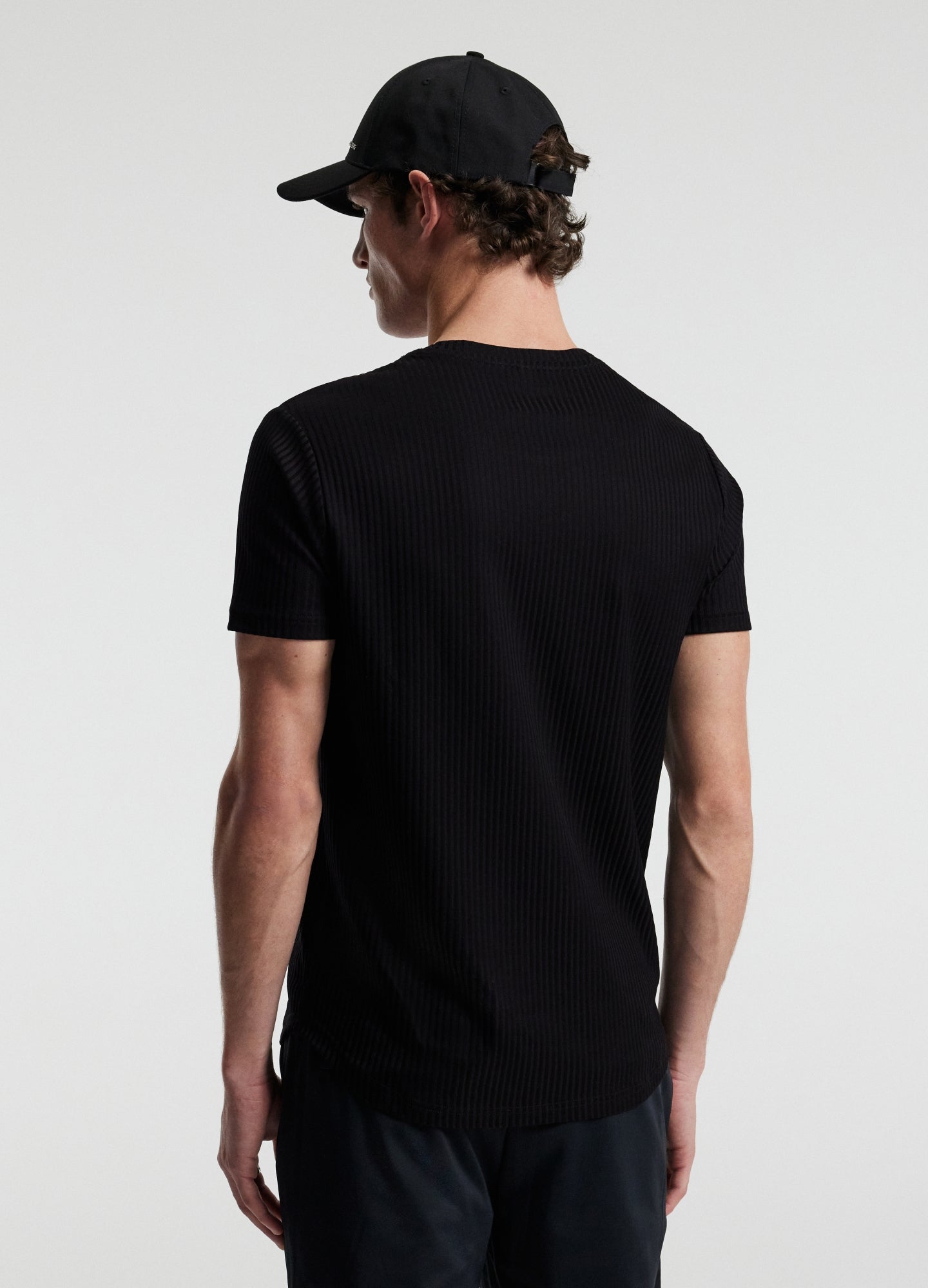 Rully Strand Ribbed T-Shirt Black