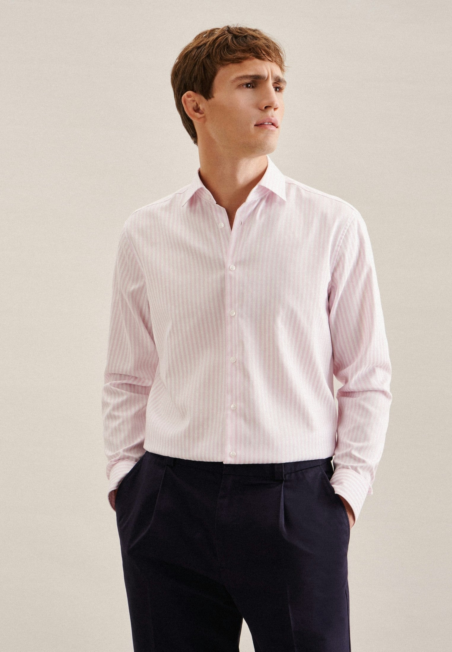 Rully Durham Striped Shirt Pink