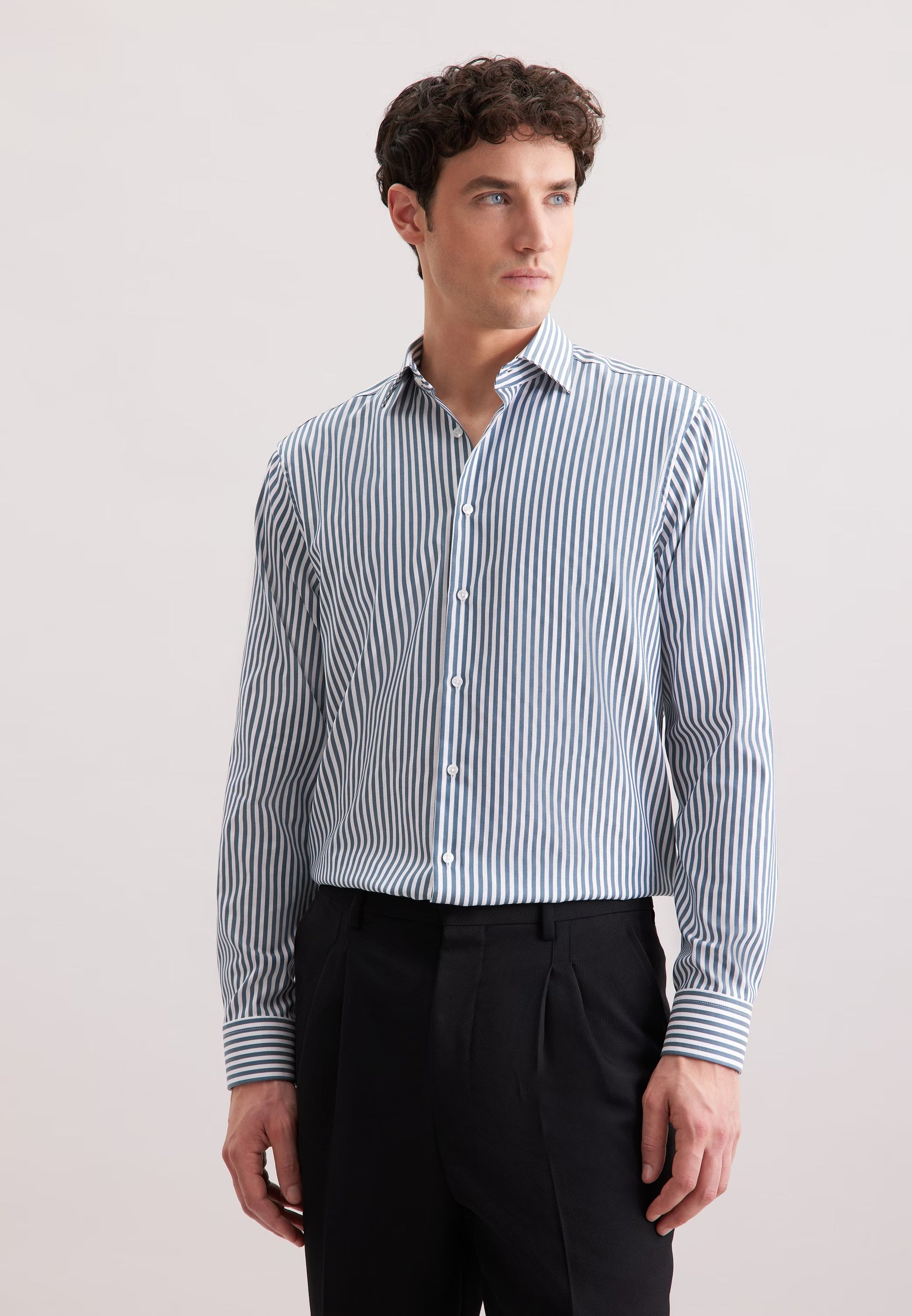 Rully Durham Striped Shirt Blue