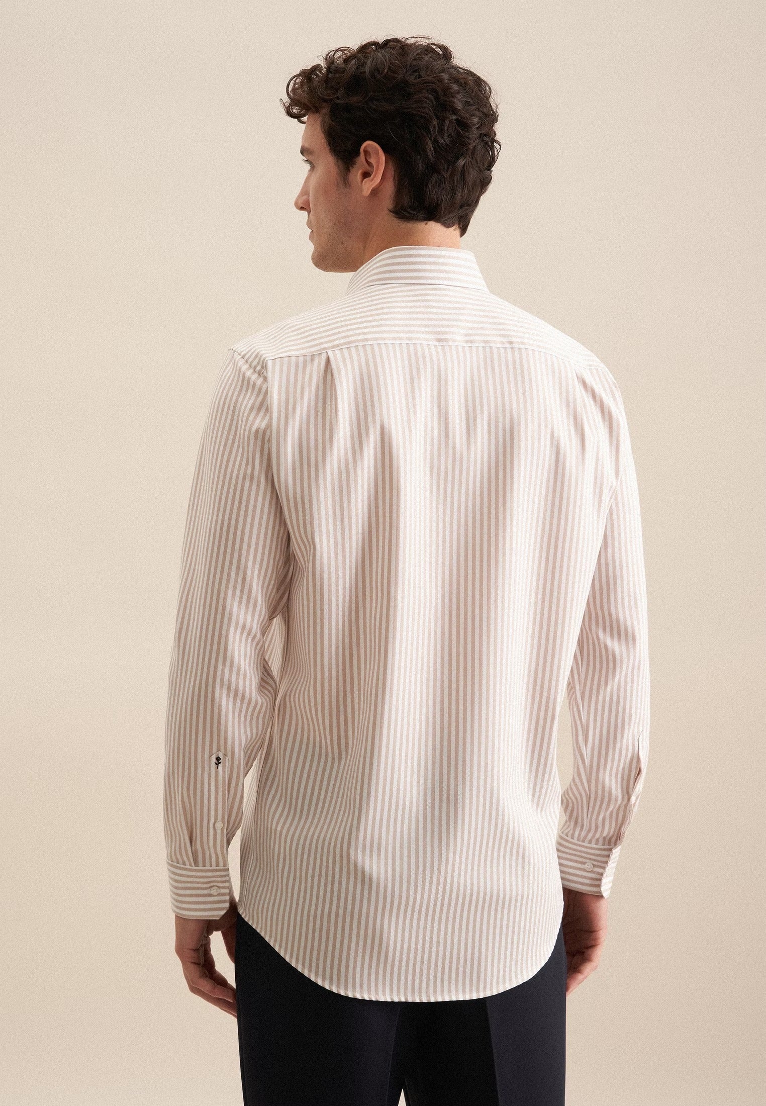 Rully Durham Striped Shirt Brown