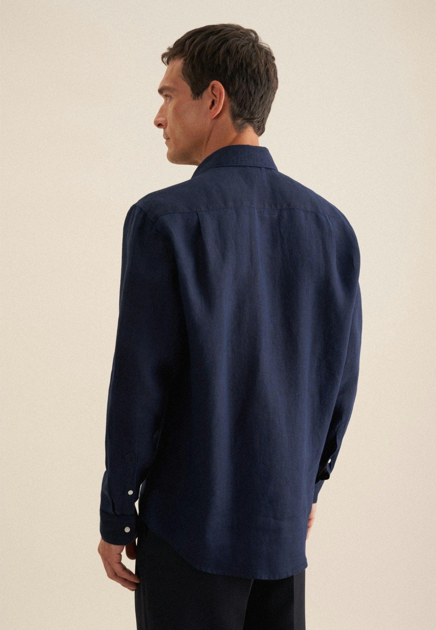 Rully Regent Linen Shirt Navy