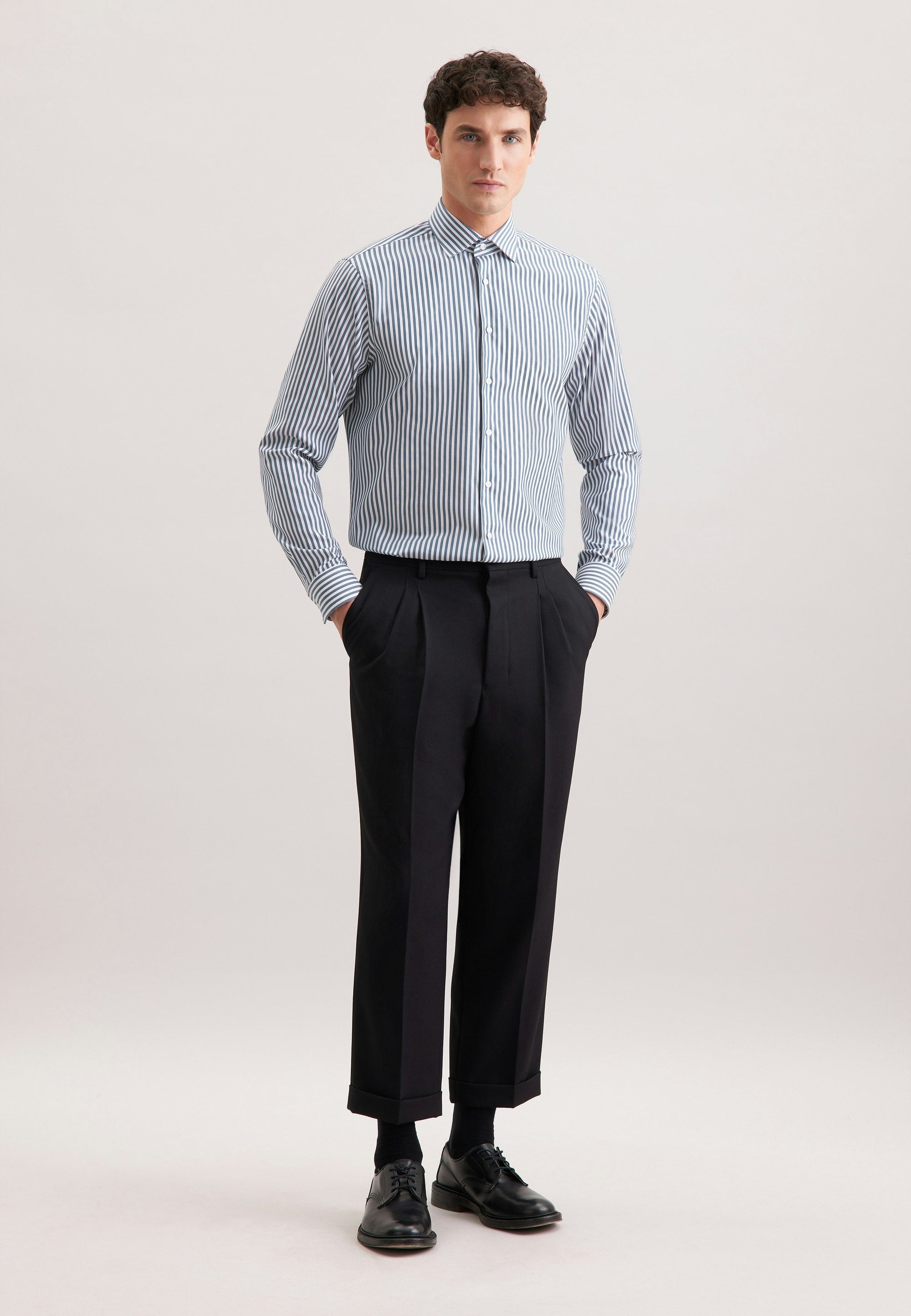Rully Durham Striped Shirt Blue