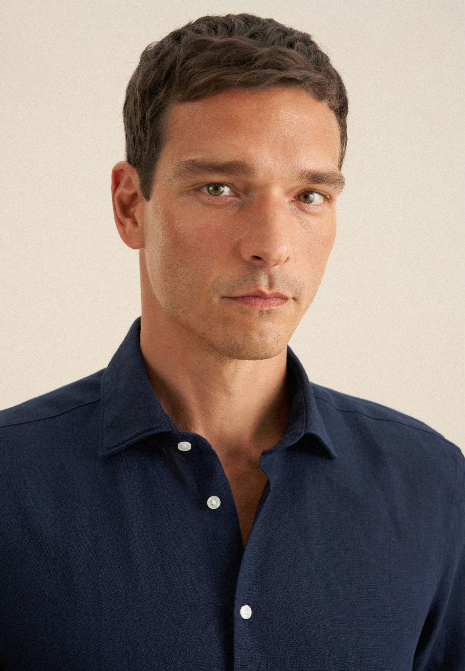 Rully Regent Linen Shirt Navy