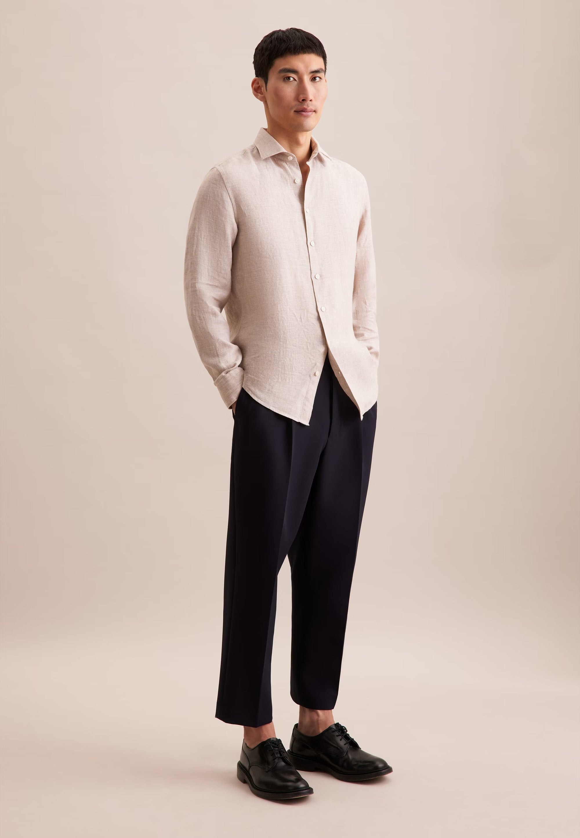 Rully Regent Linen Shirt Beige