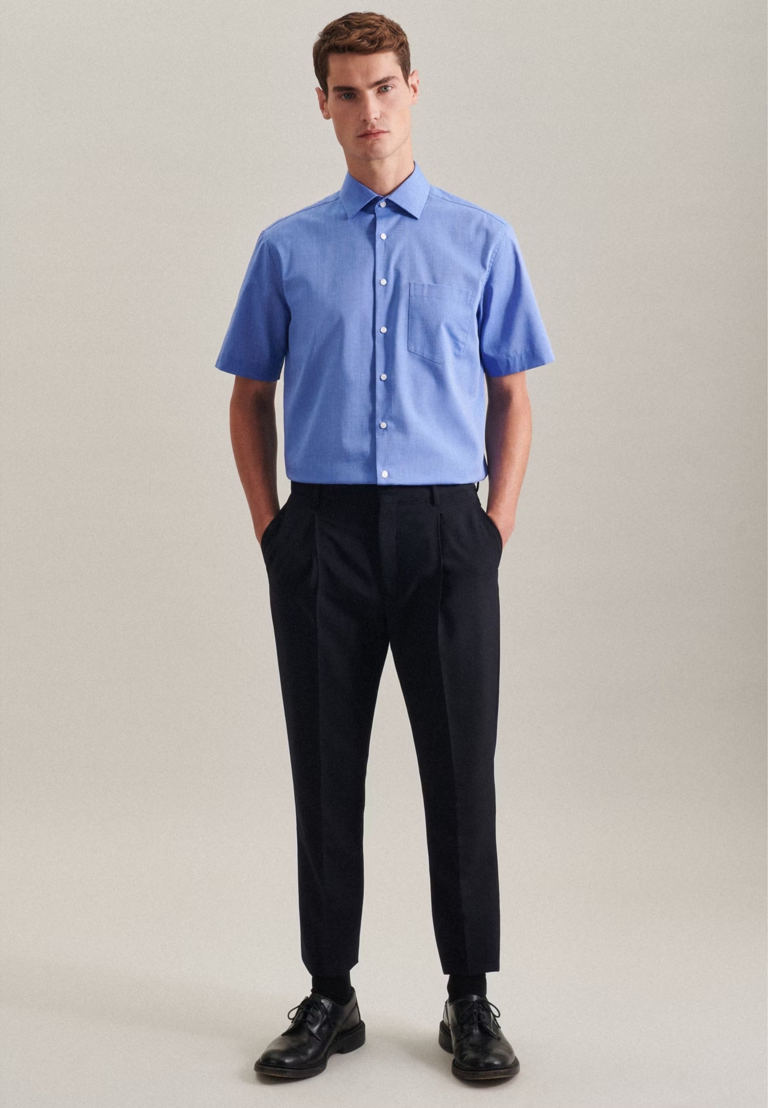 Rully Royal Ascot Short-Sleeve Shirt Blue