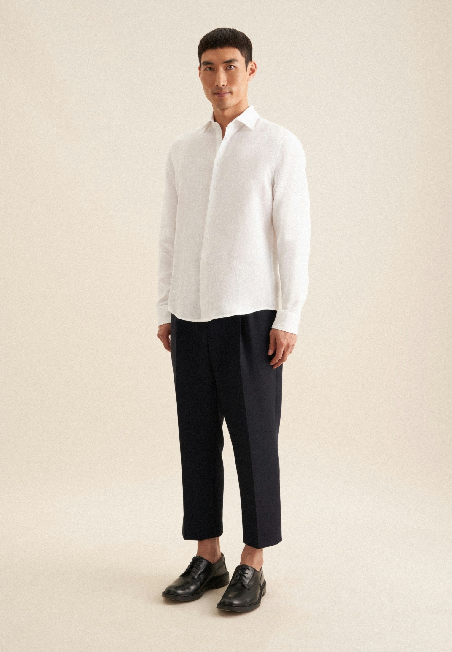 Rully Regent Linen Shirt White