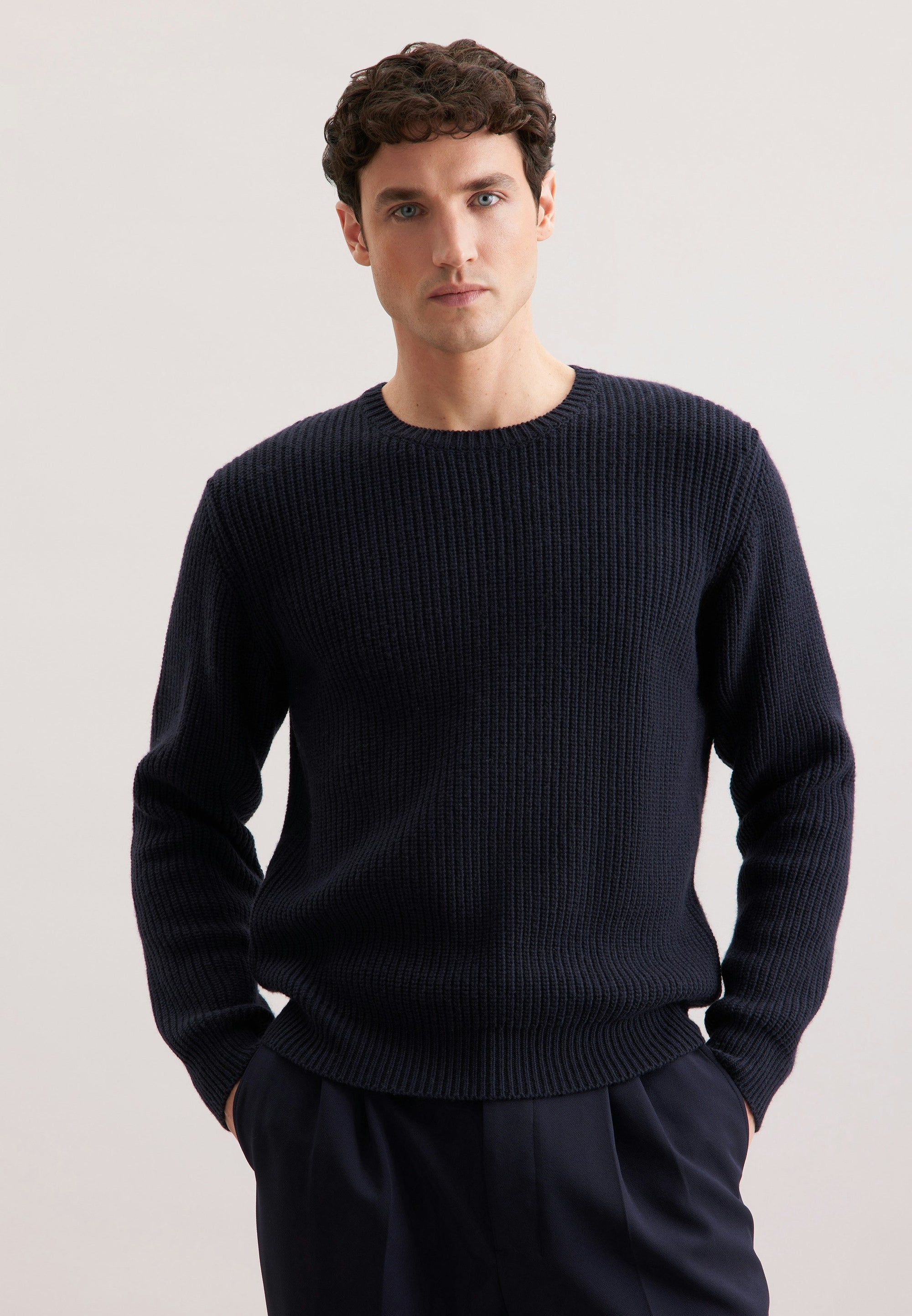 Rully Hawthorne Crew Knit Navy
