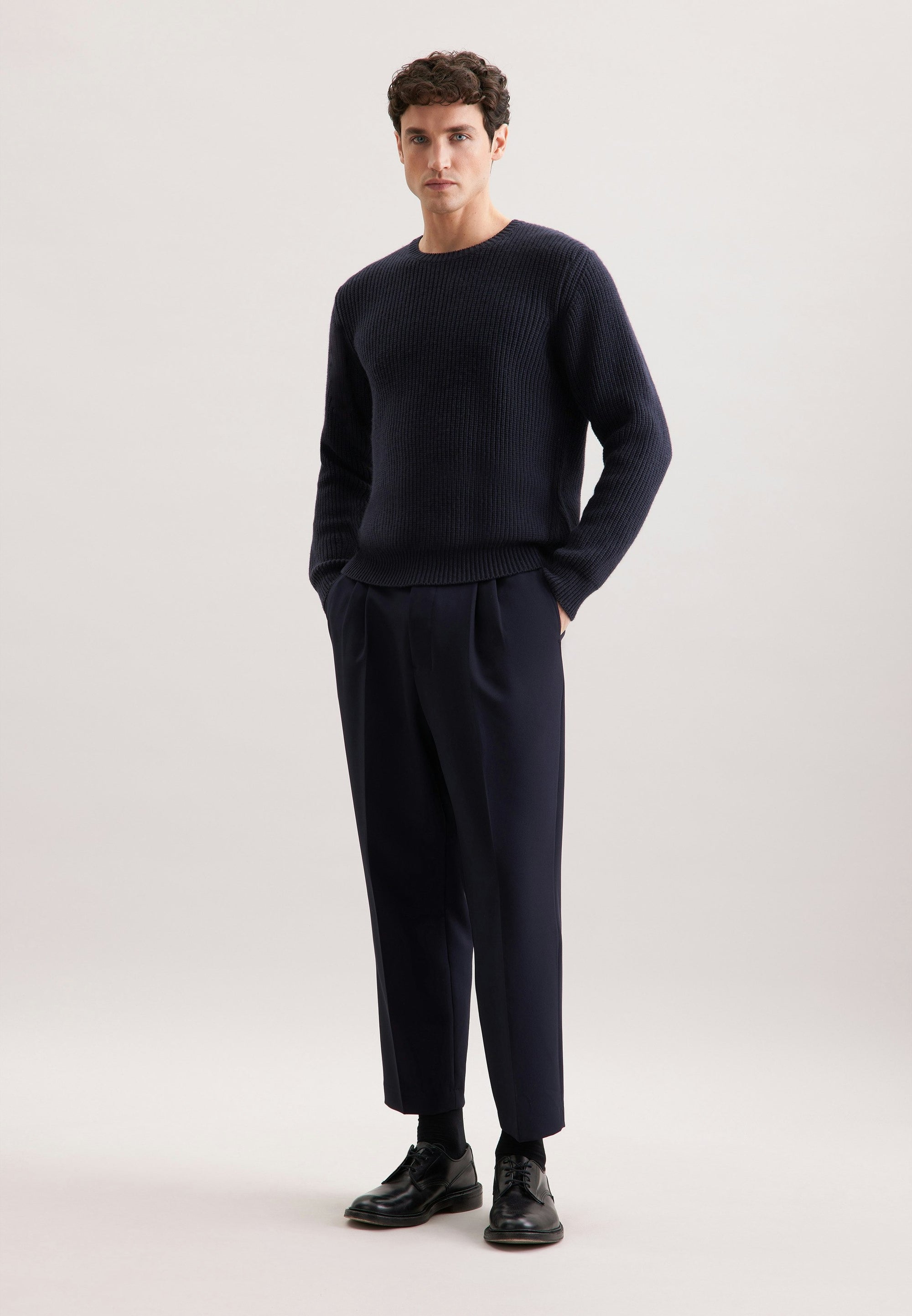Rully Hawthorne Crew Knit Navy