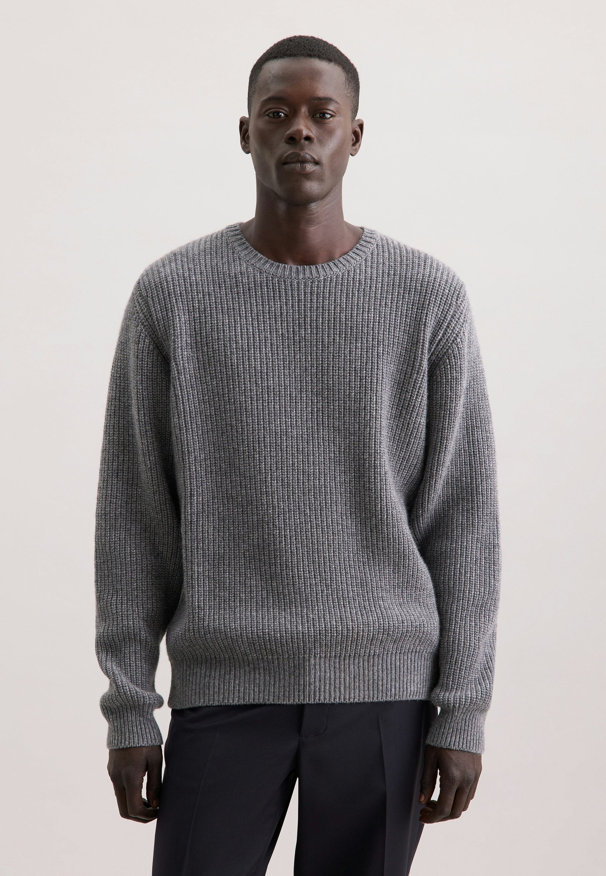 Rully Hawthorne Crew Knit Grey