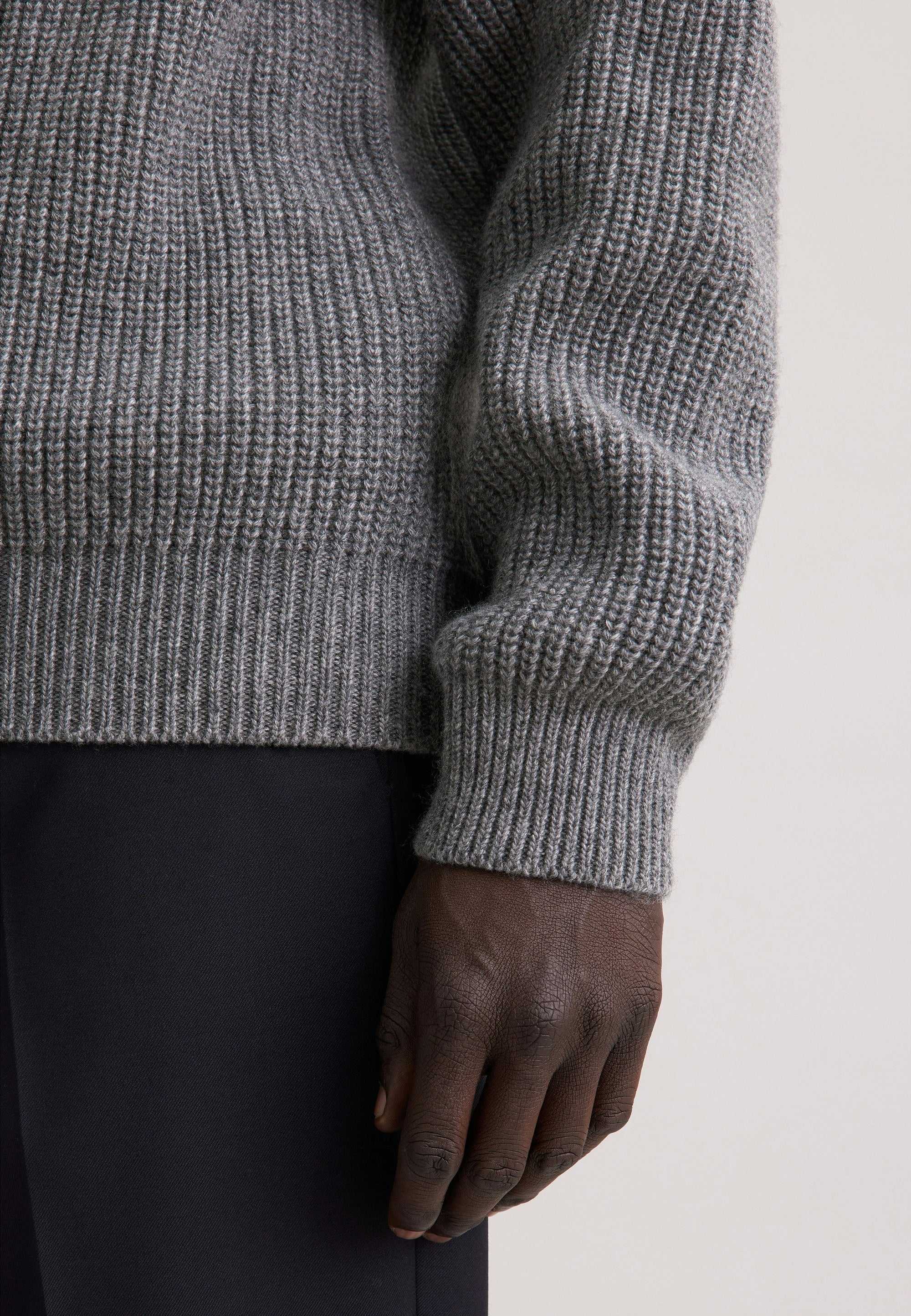 Rully Hawthorne Crew Knit Grey