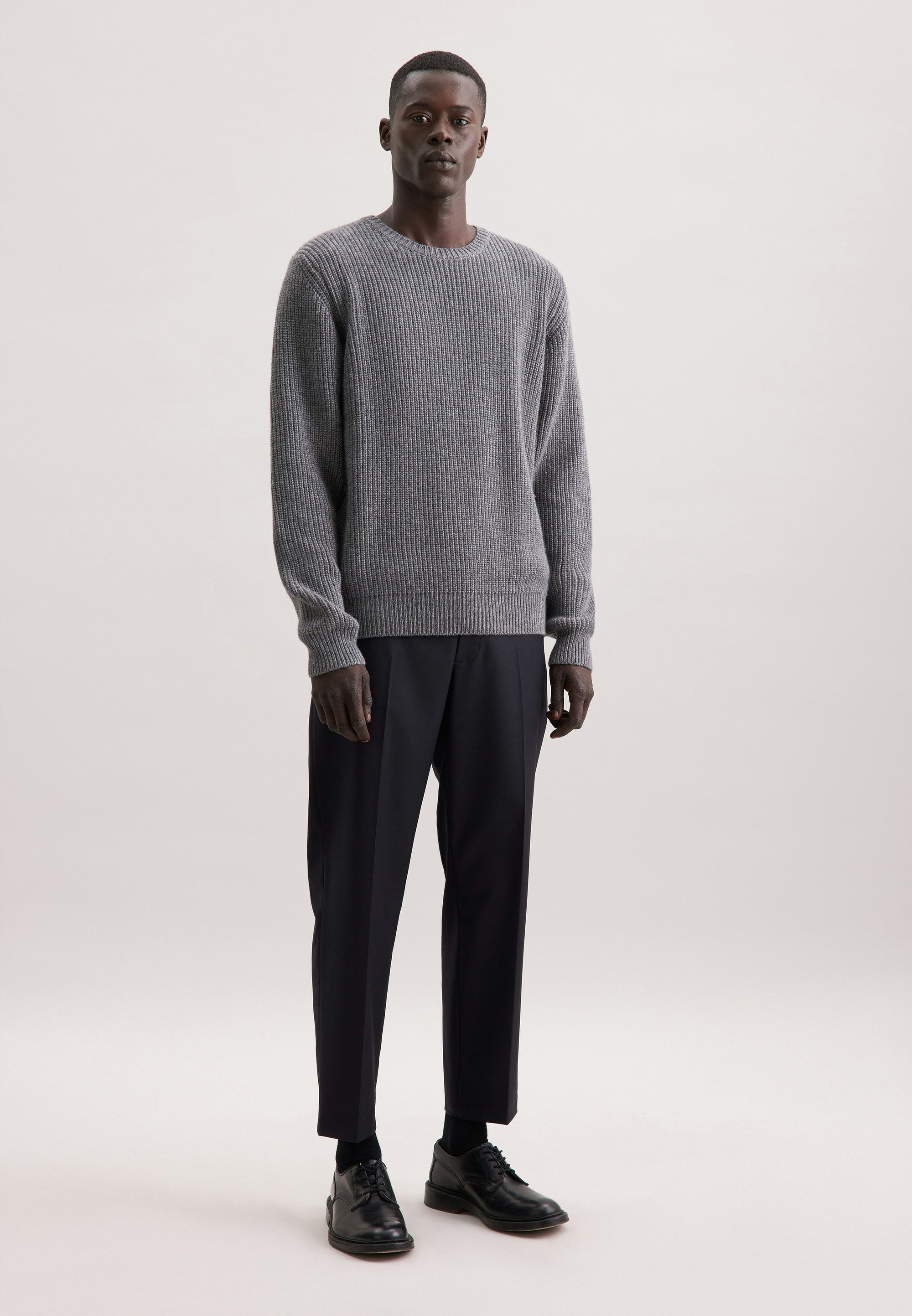 Rully Hawthorne Crew Knit Grey
