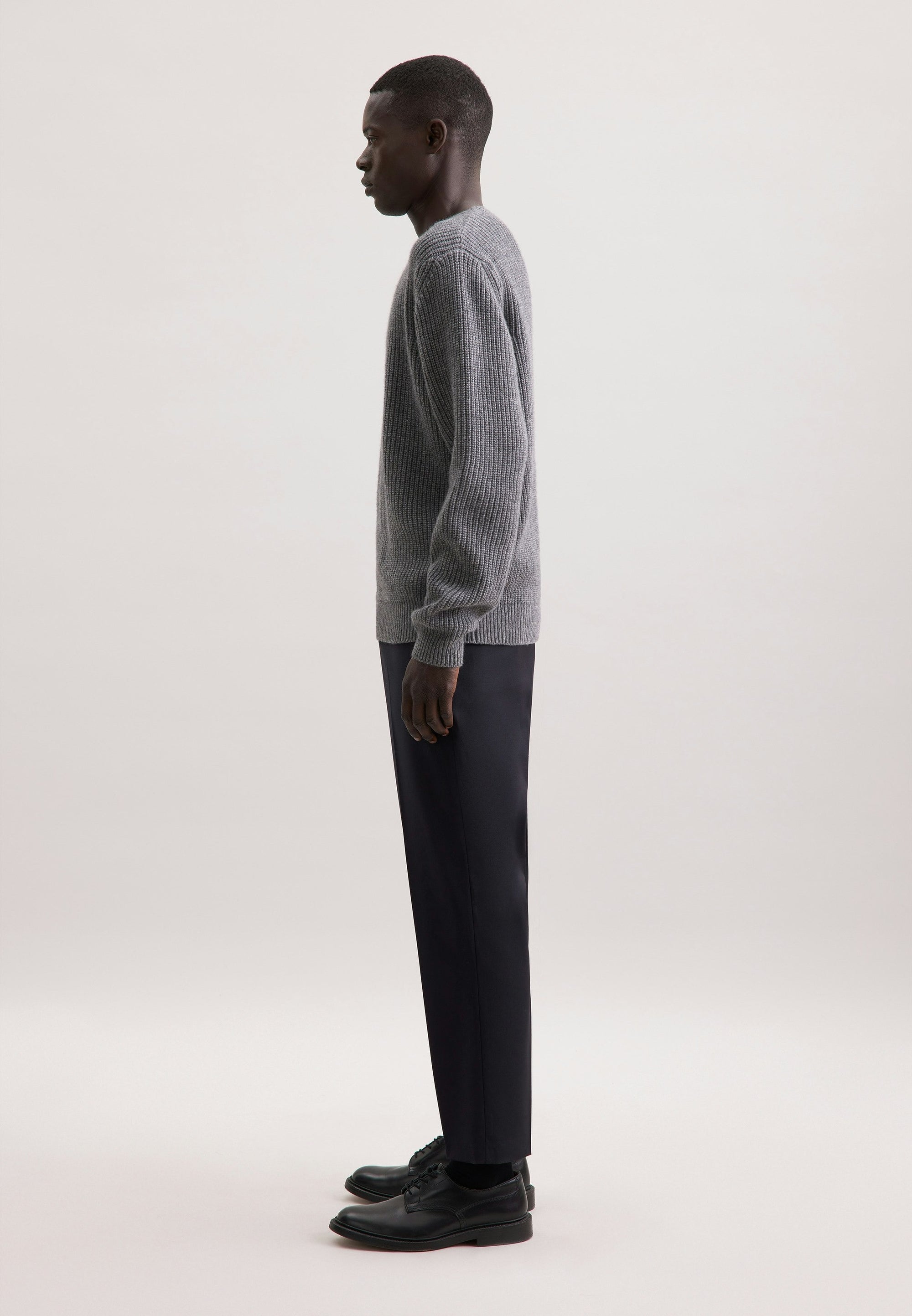 Rully Hawthorne Crew Knit Grey