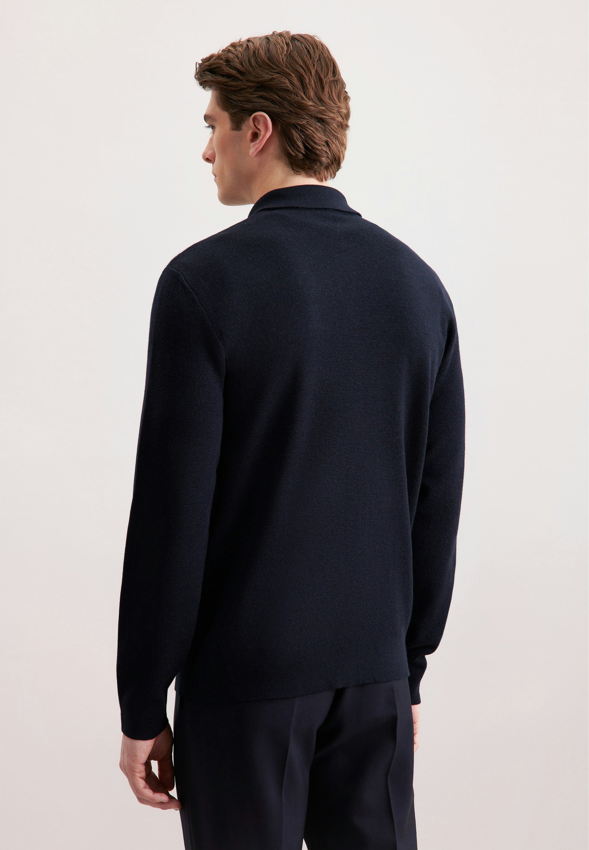 Rully Pembroke Knit Jacket Navy