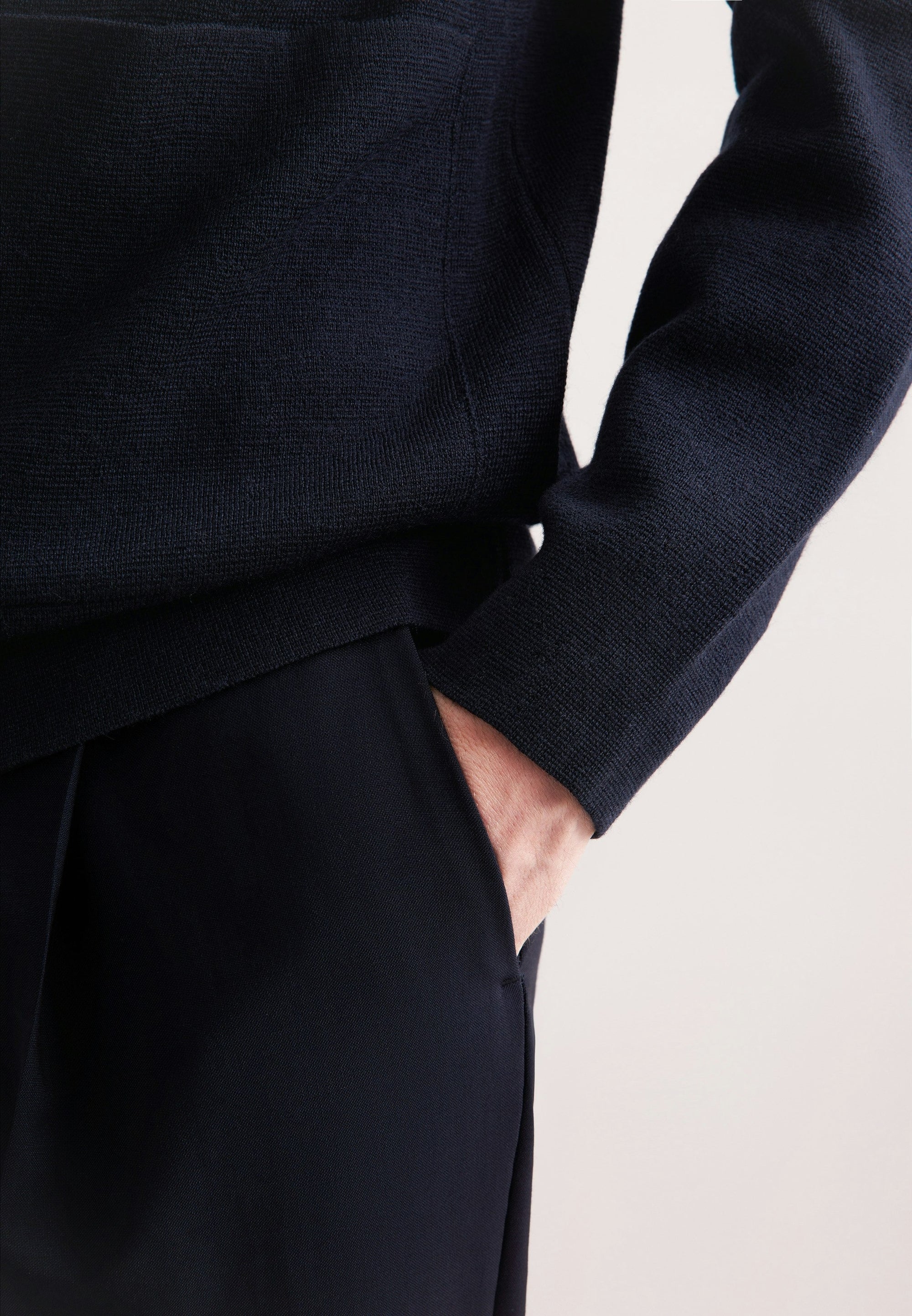 Rully Pembroke Knit Jacket Navy