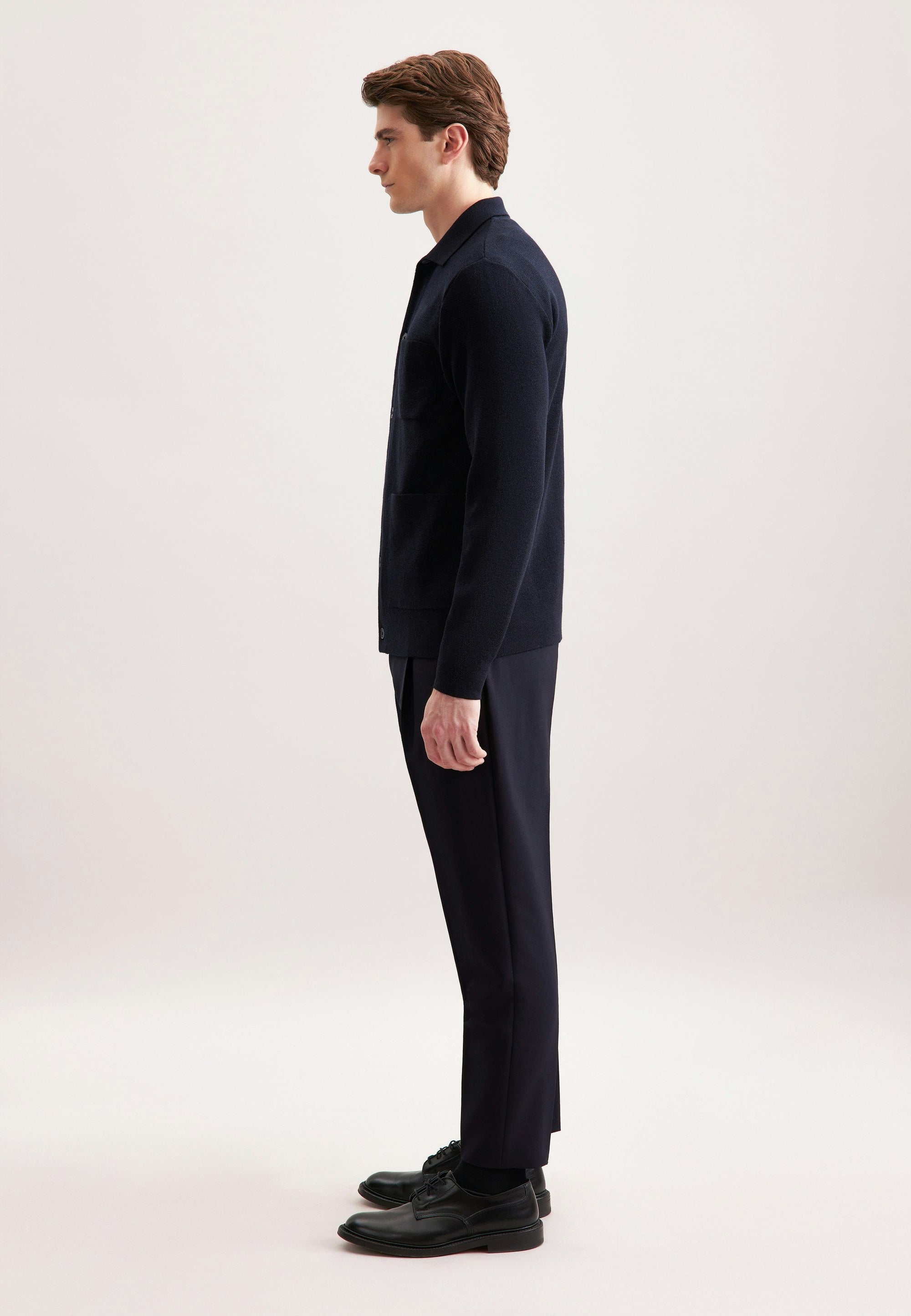 Rully Pembroke Knit Jacket Navy