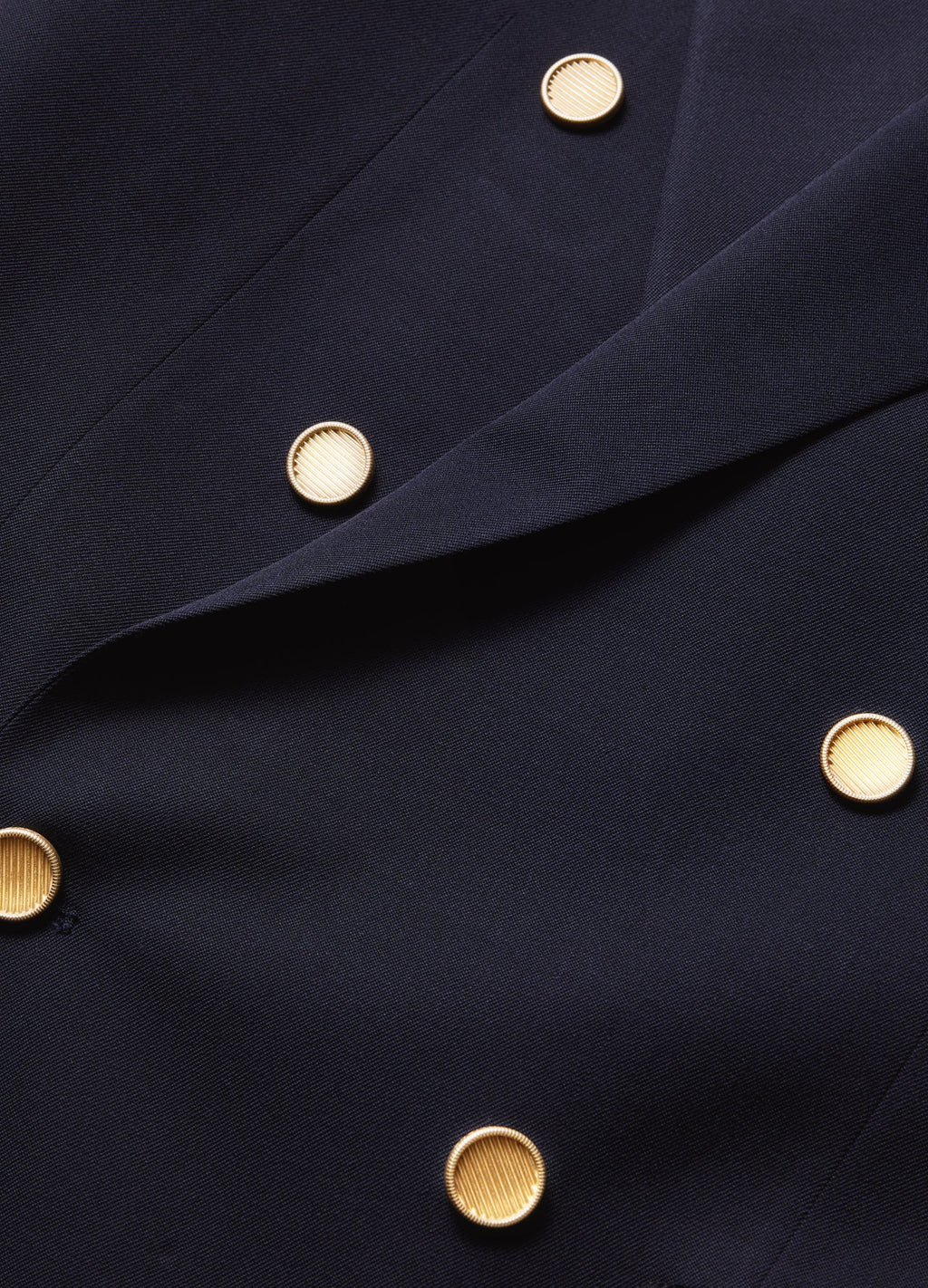 Rully Holborn Wool Double-Breasted Blazer Navy Dark