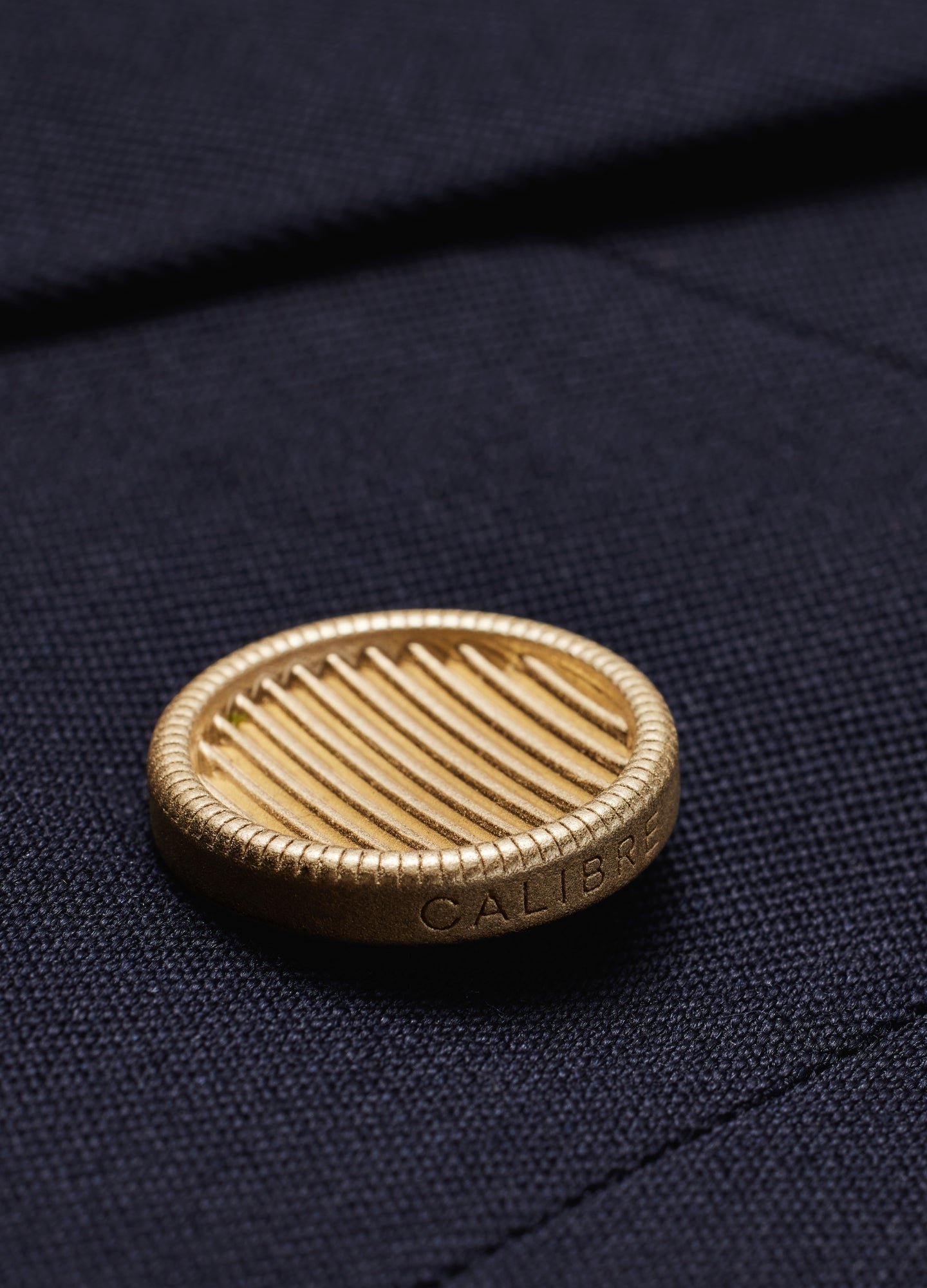 Rully Holborn Wool Double-Breasted Blazer Navy Dark