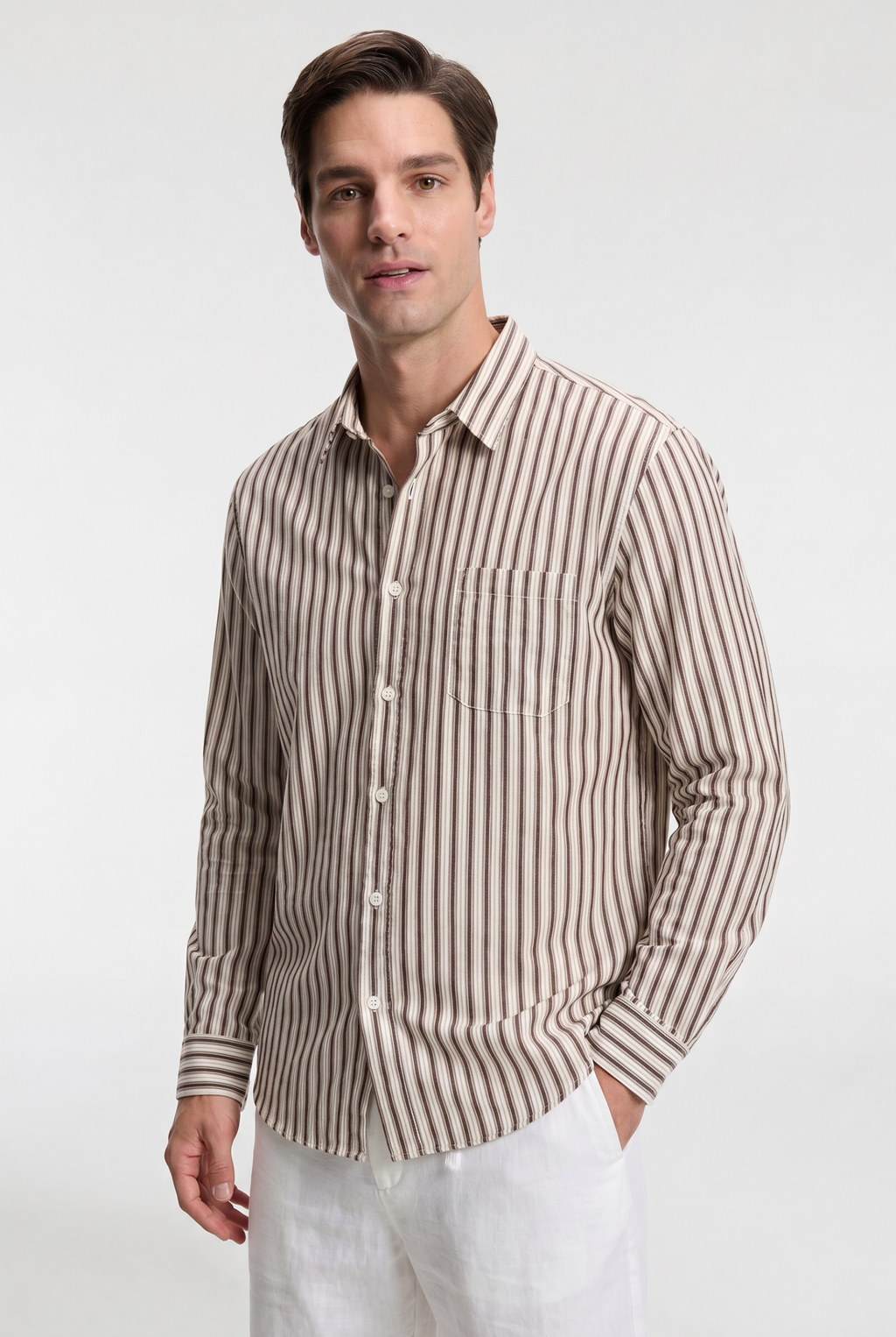 Men’s Striped Cotton Shirt