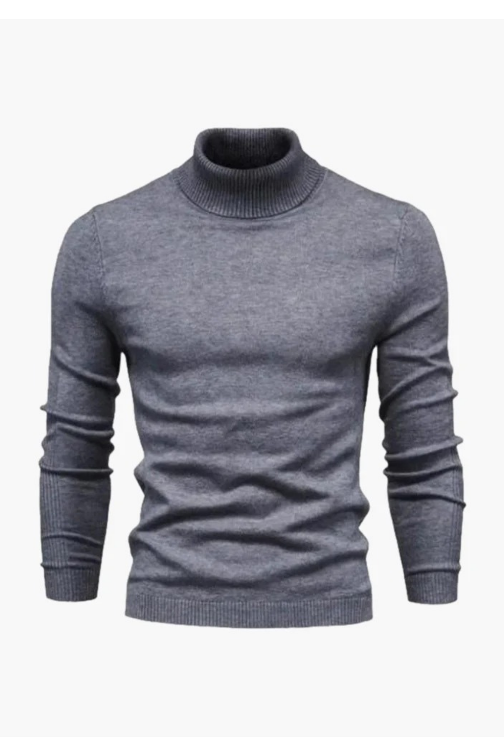 Men's Merino Wool Roll Neck Jumper