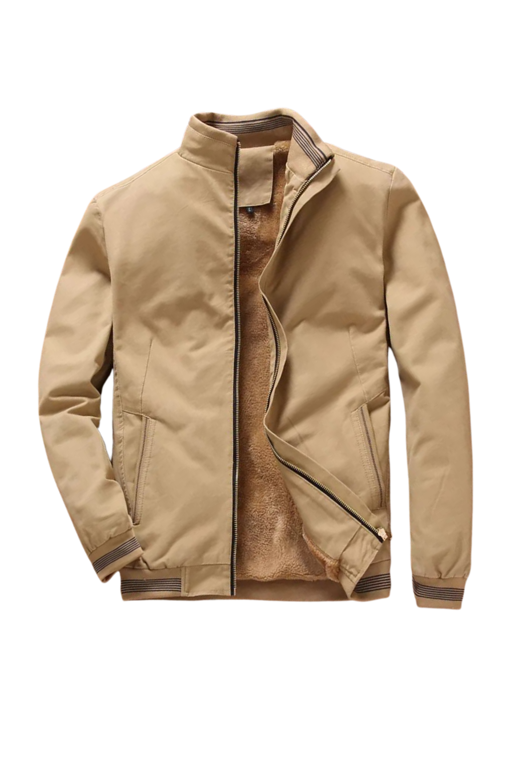 Men's Fleece-Lined Bomber Jacket