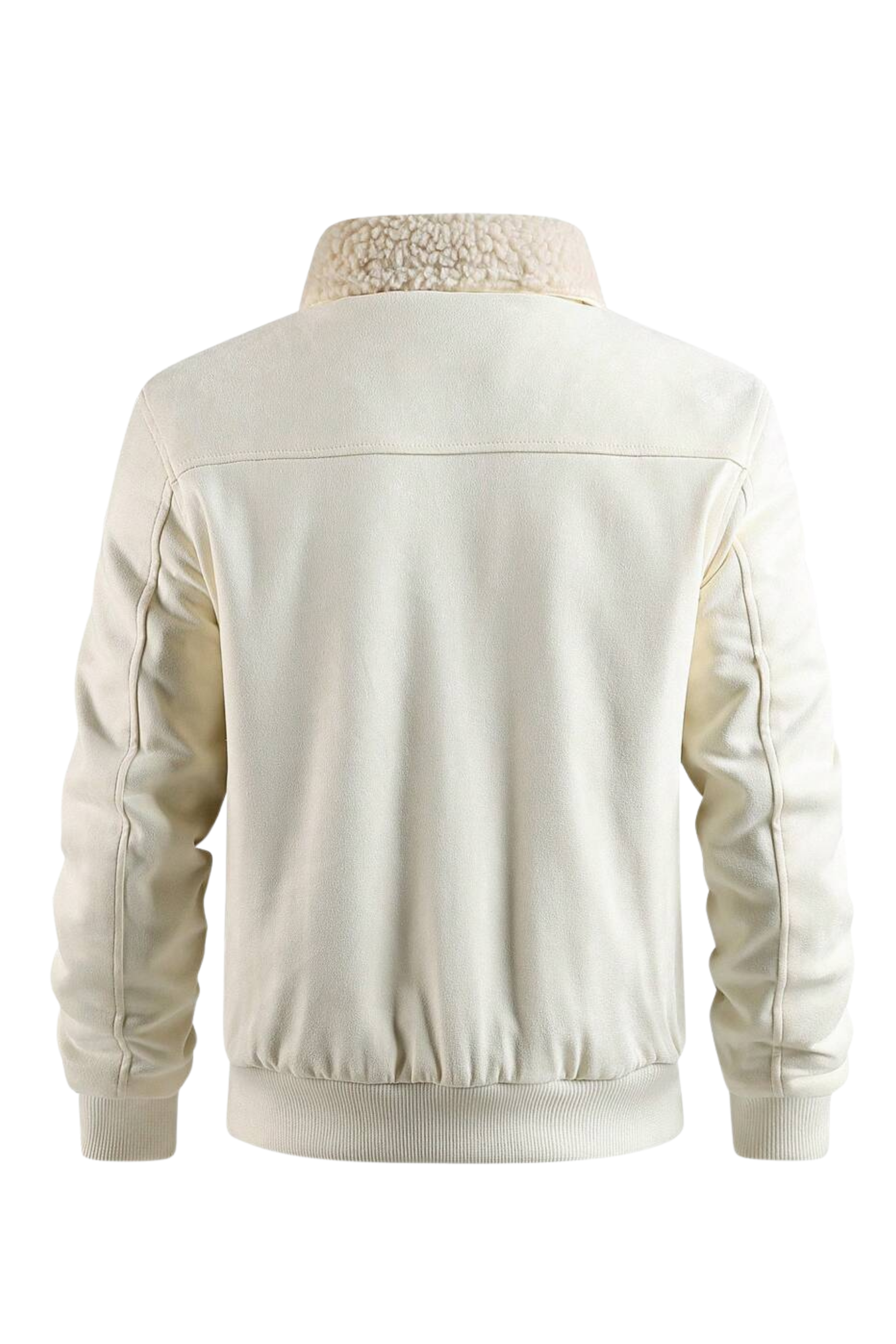 Men’s Sherpa-Lined Suedette Jacket