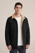 Men’s Regular Fit Sherpa-Lined Winter Jacket