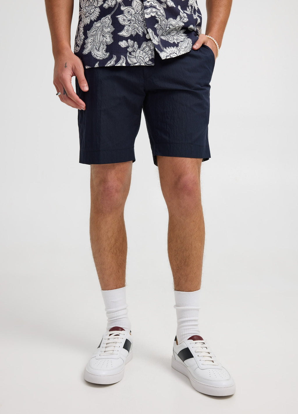 Rully Windsor Twill Shorts Navy