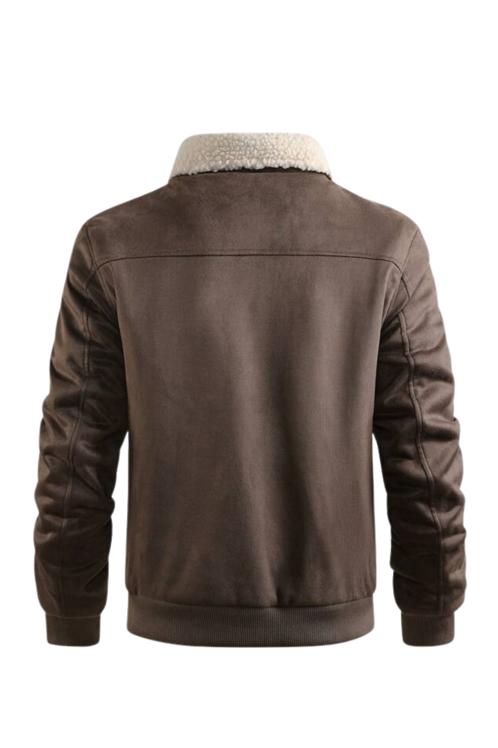 Men’s Sherpa-Lined Suedette Jacket