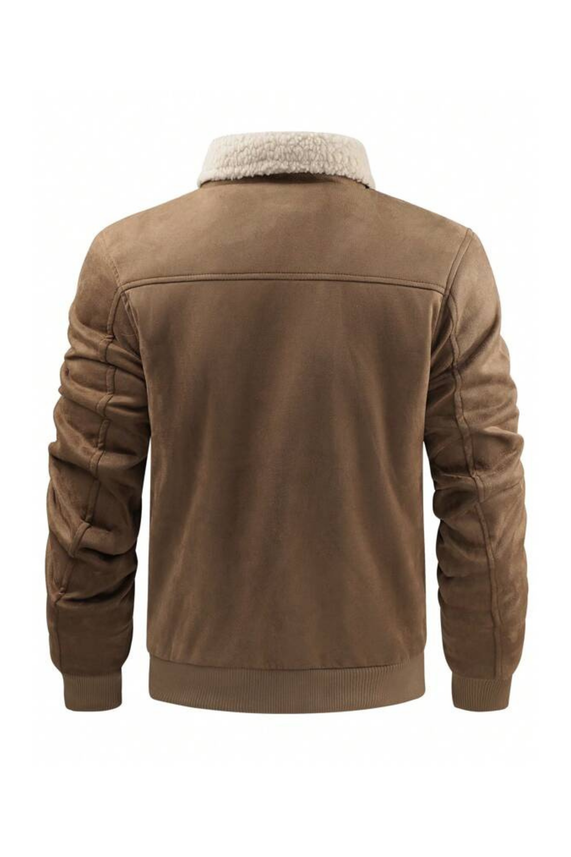Men’s Sherpa-Lined Suedette Jacket