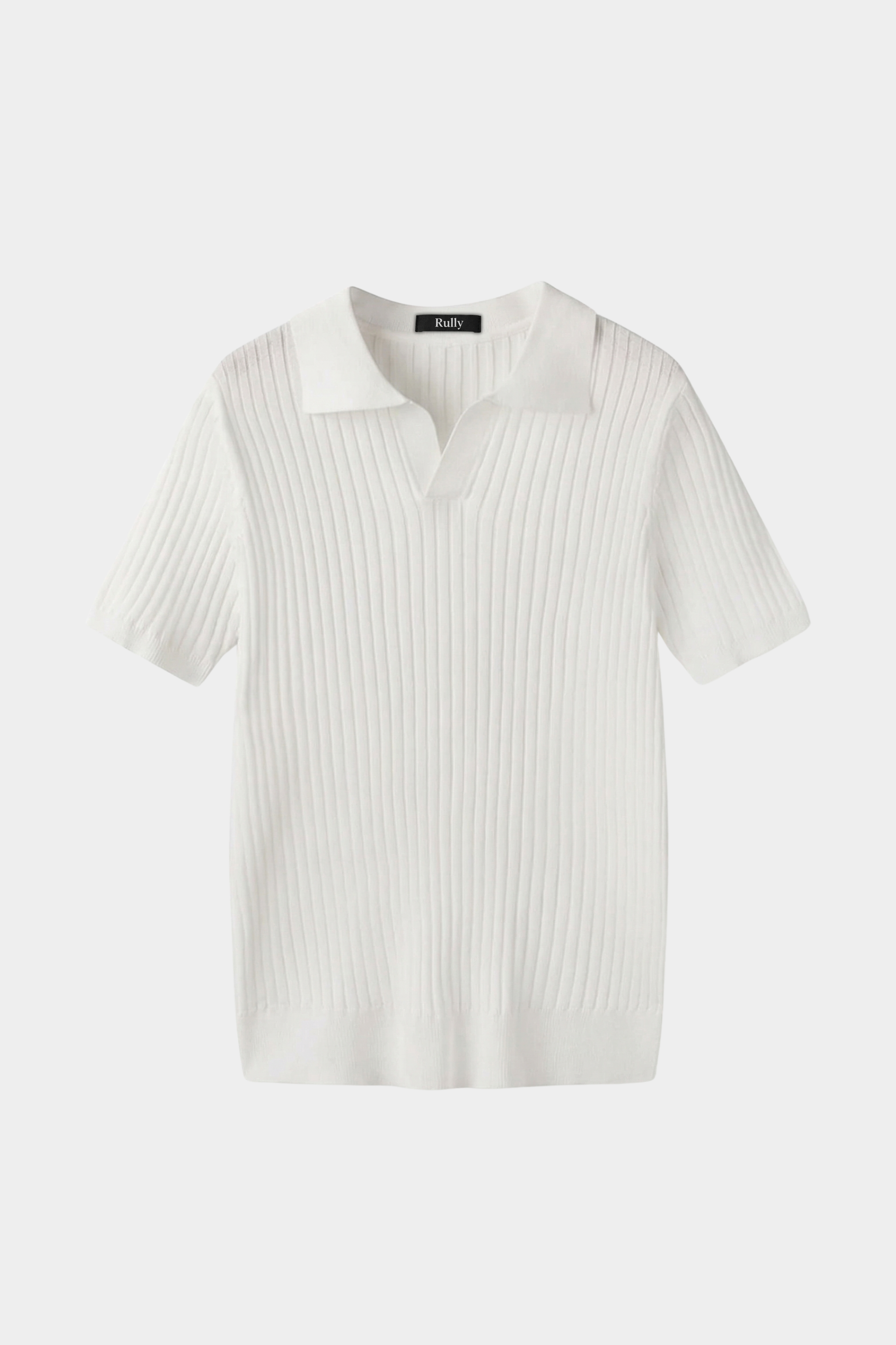 Men’s Ribbed Polo Shirt