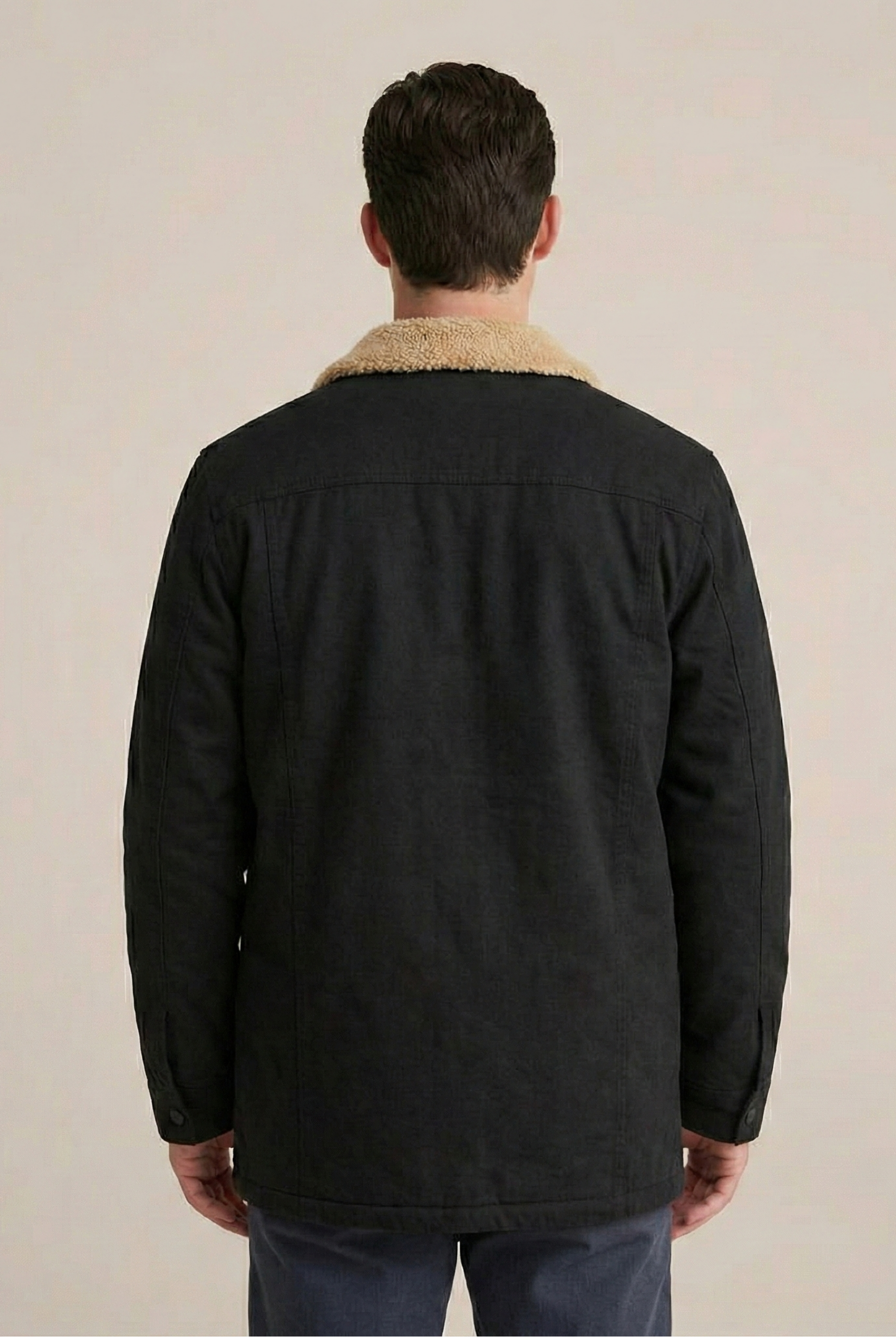 Men’s Regular Fit Sherpa-Lined Winter Jacket