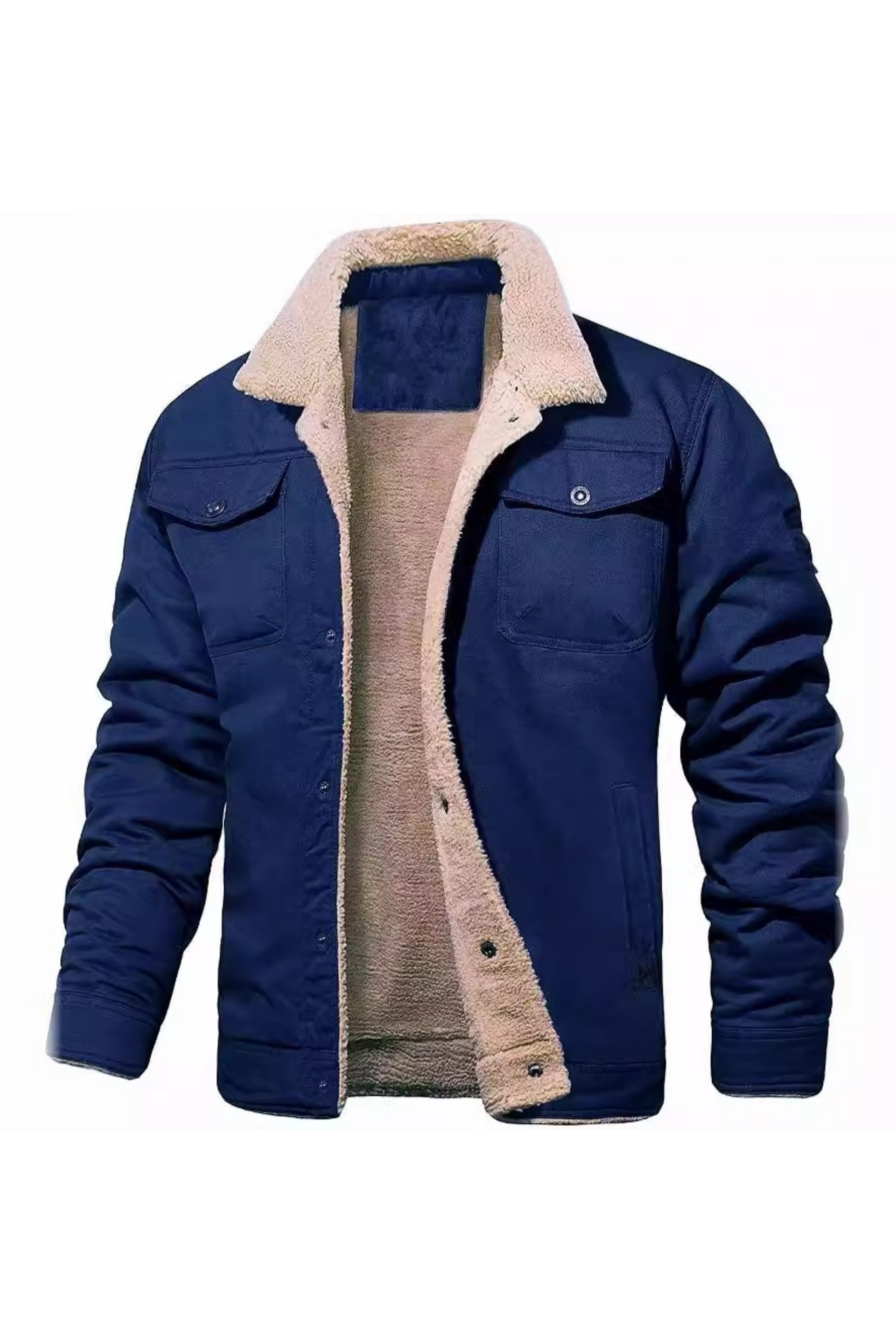 Men’s Regular Fit Sherpa-Lined Winter Jacket