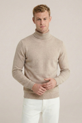 Men’s Merino Wool Roll Neck Jumper